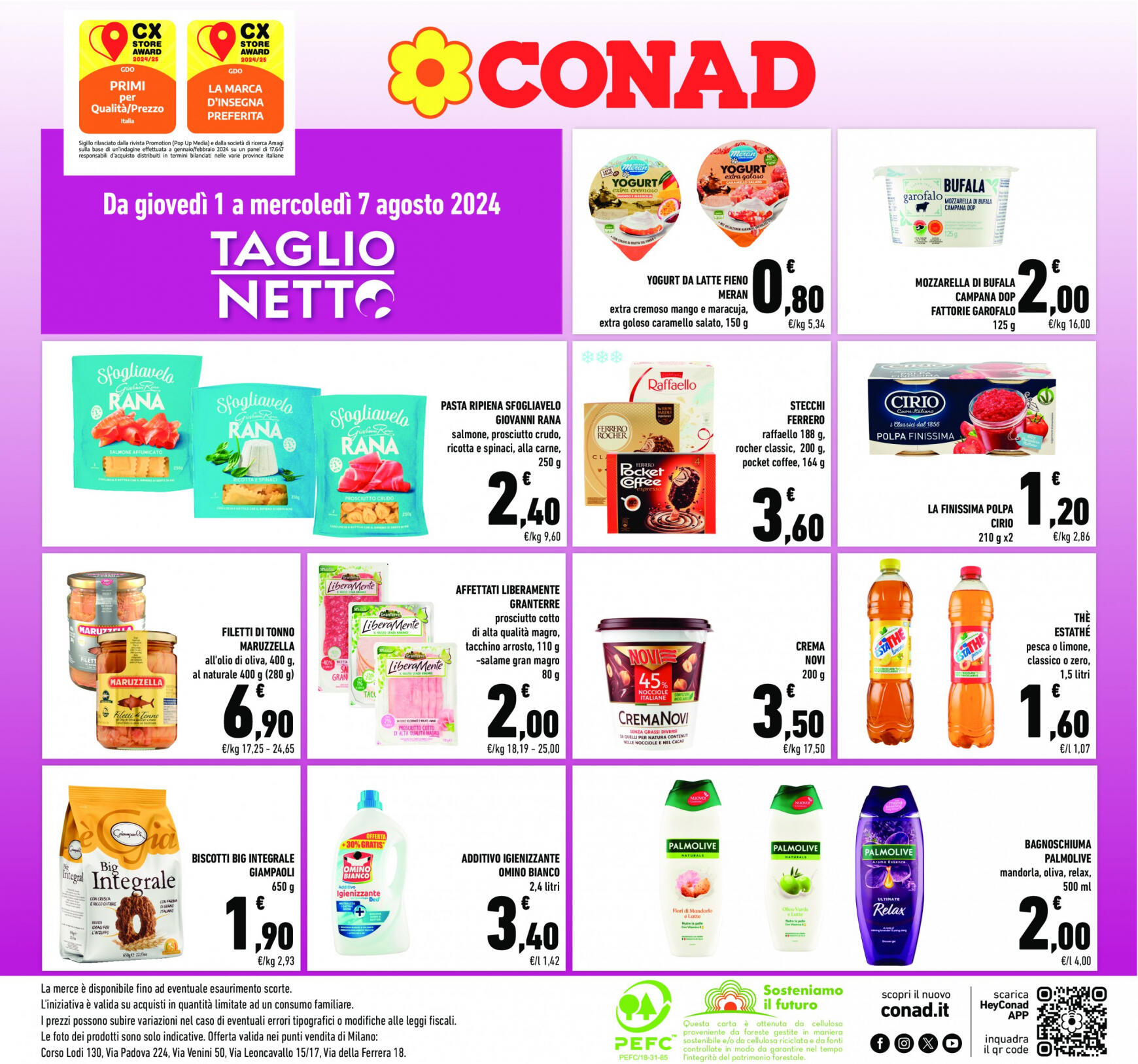 conad - Nuovo volantino Conad 01.08. - 07.08. - page: 1