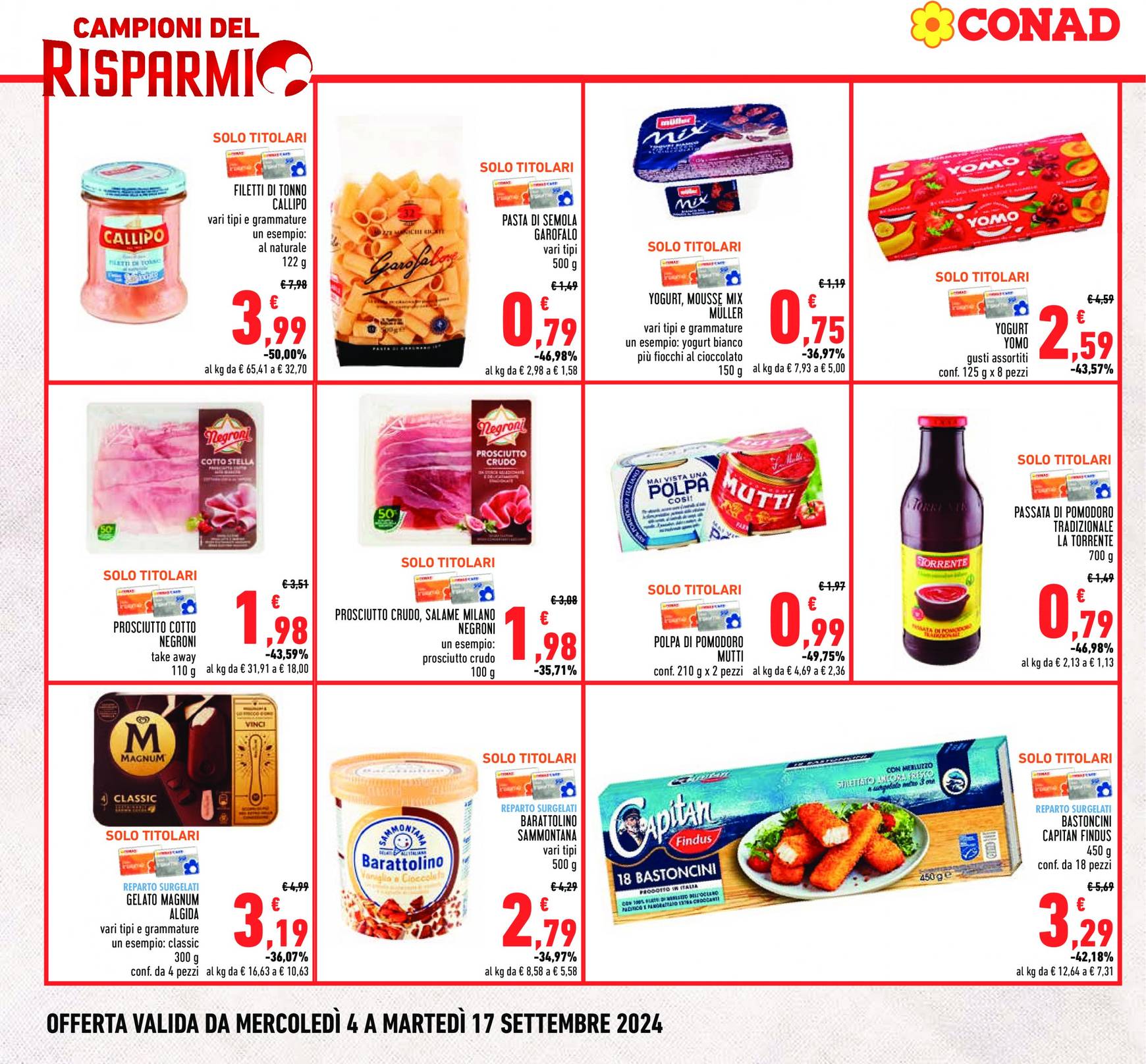 conad - Nuovo volantino Conad 04.09. - 17.09. - page: 2