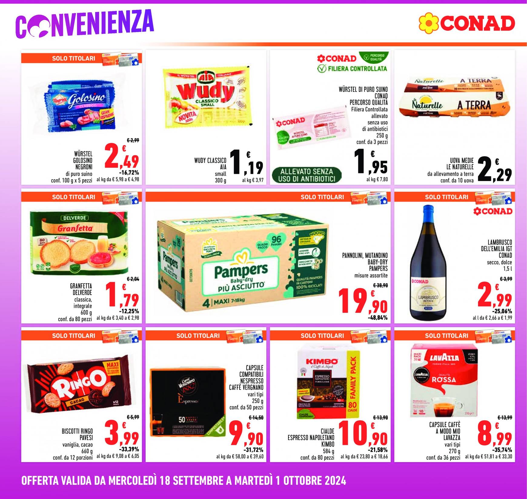 conad - Nuovo volantino Conad 18.09. - 01.10. - page: 2