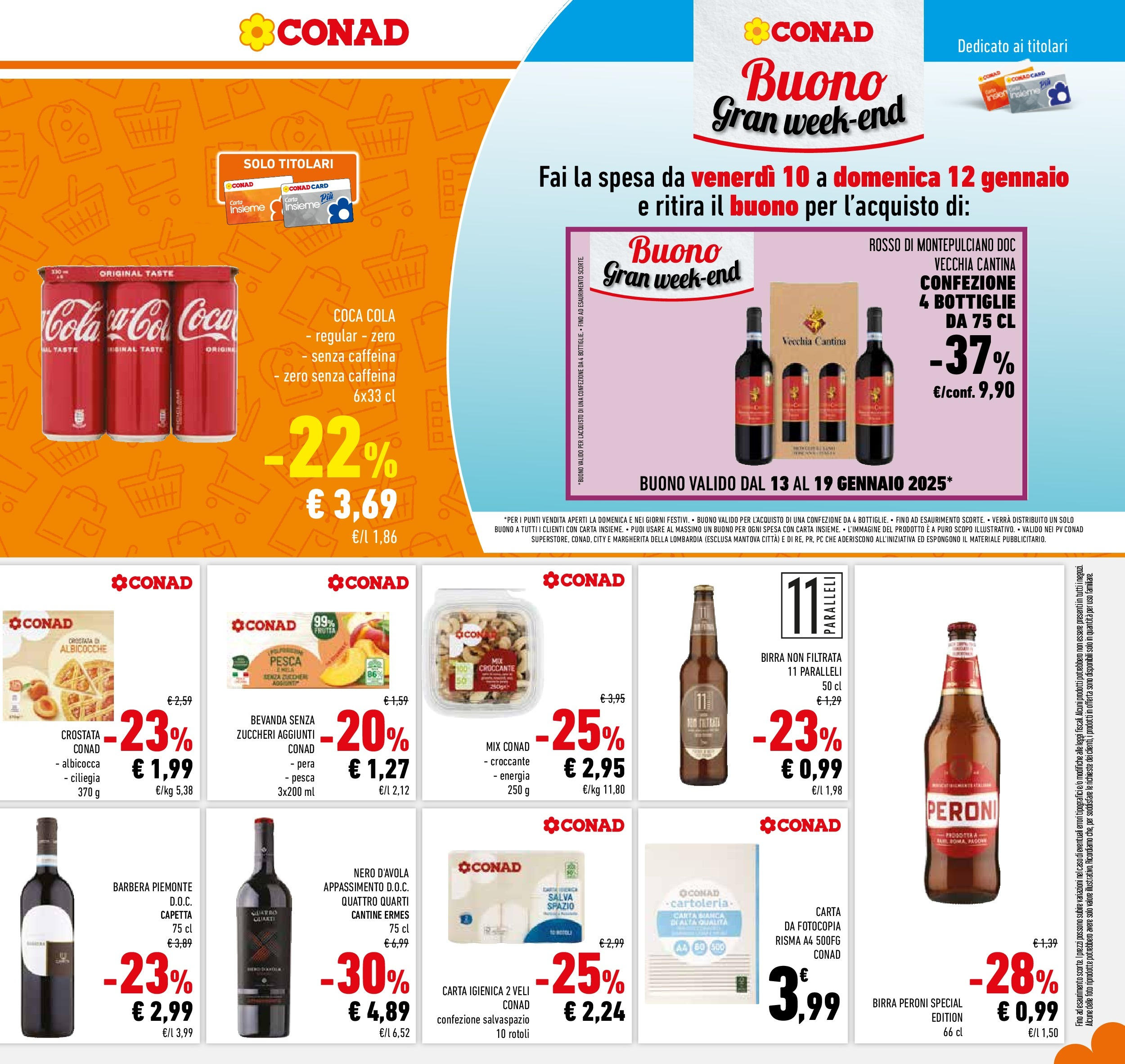 conad - Volantino Conad - Prendi 2, paghi 1 valido dal 07/01 al 14/01 - page: 9