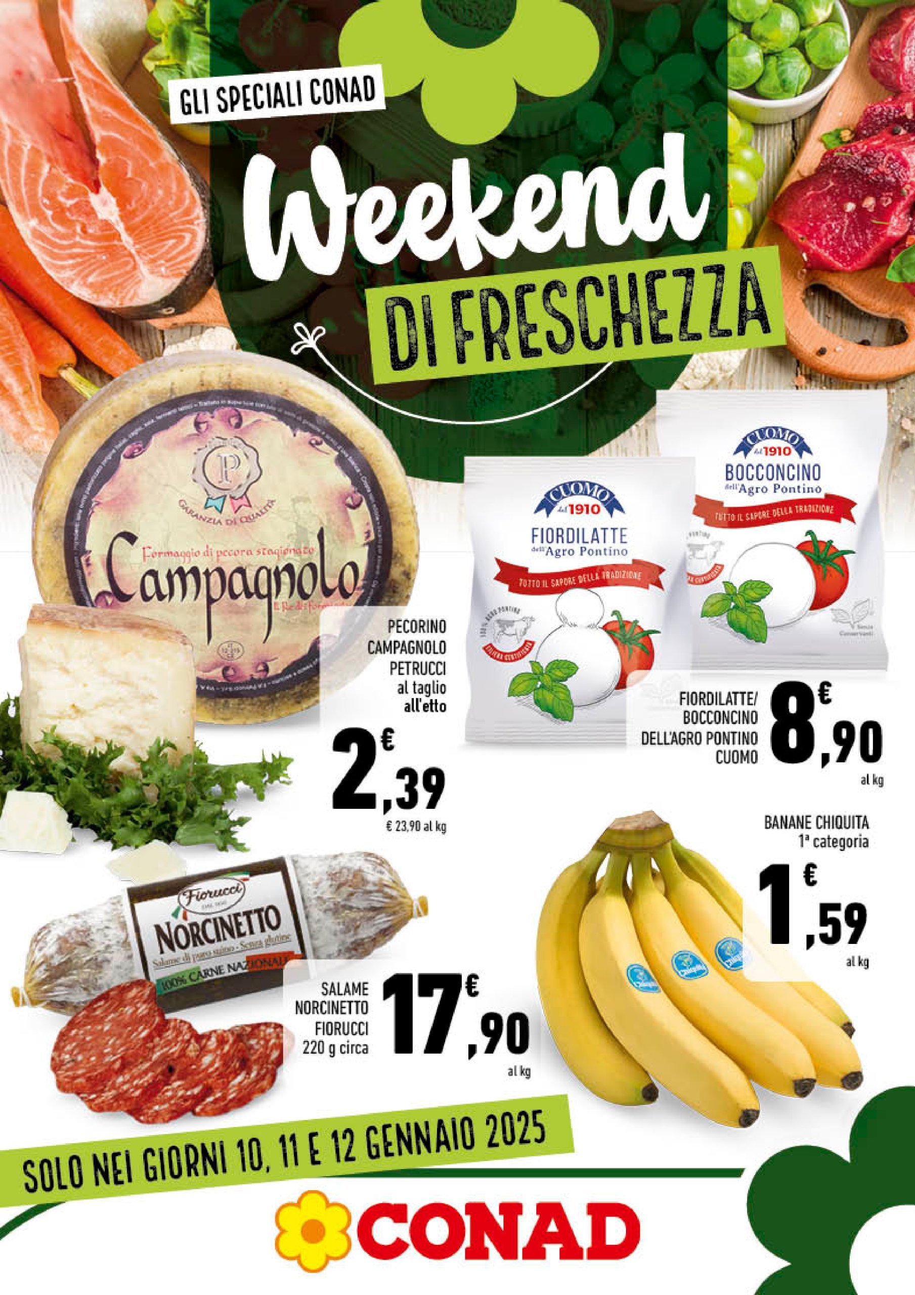 conad - Volantino Conad - Weekend di Freschezza valido dal 10/01 al 12/01