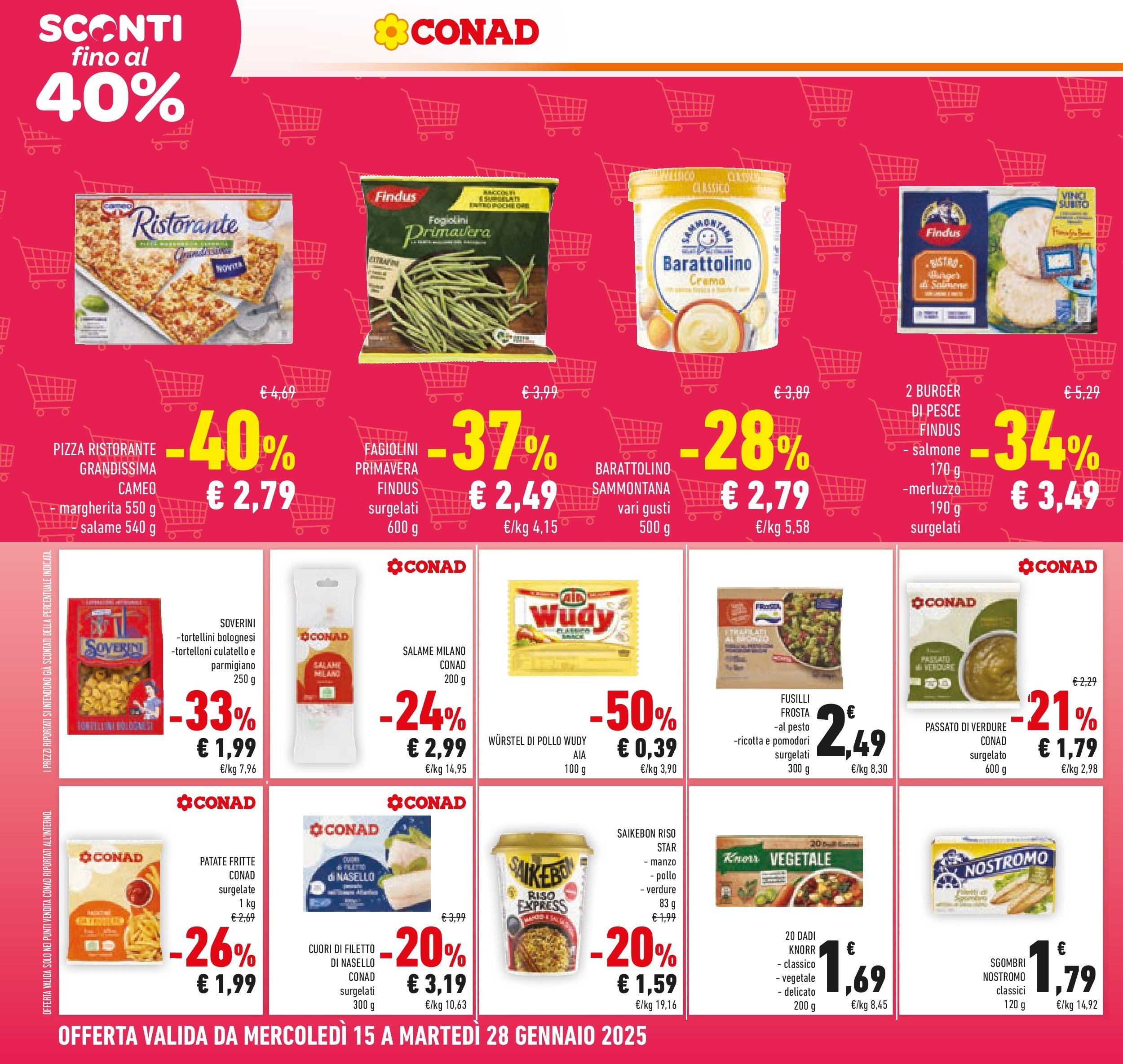 conad - Volantino Conad - Sconti fino al 40% valido dal 15/01 al 28/01 - page: 4