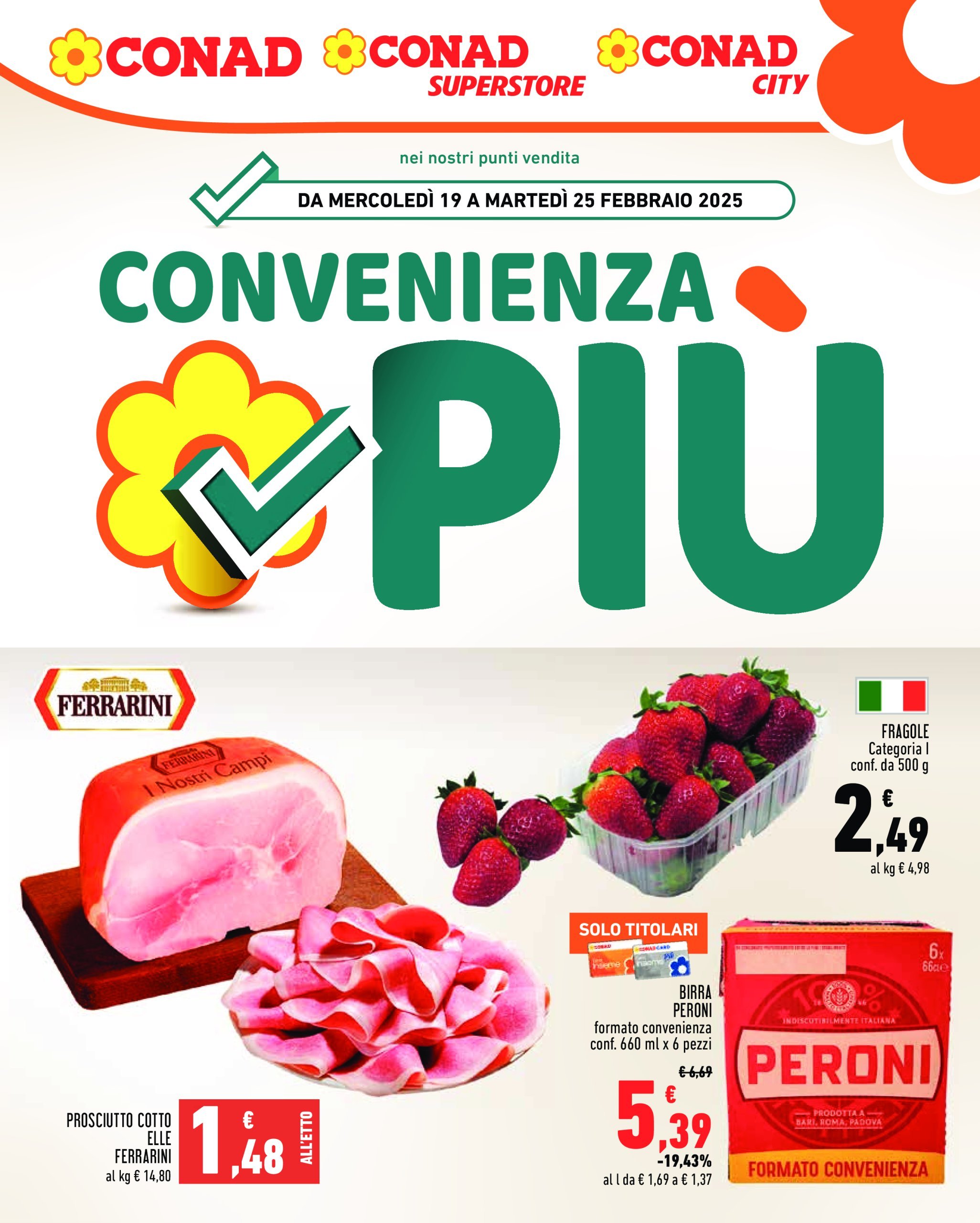 conad - Volantino Conad valido dal 19/02 al 25/02