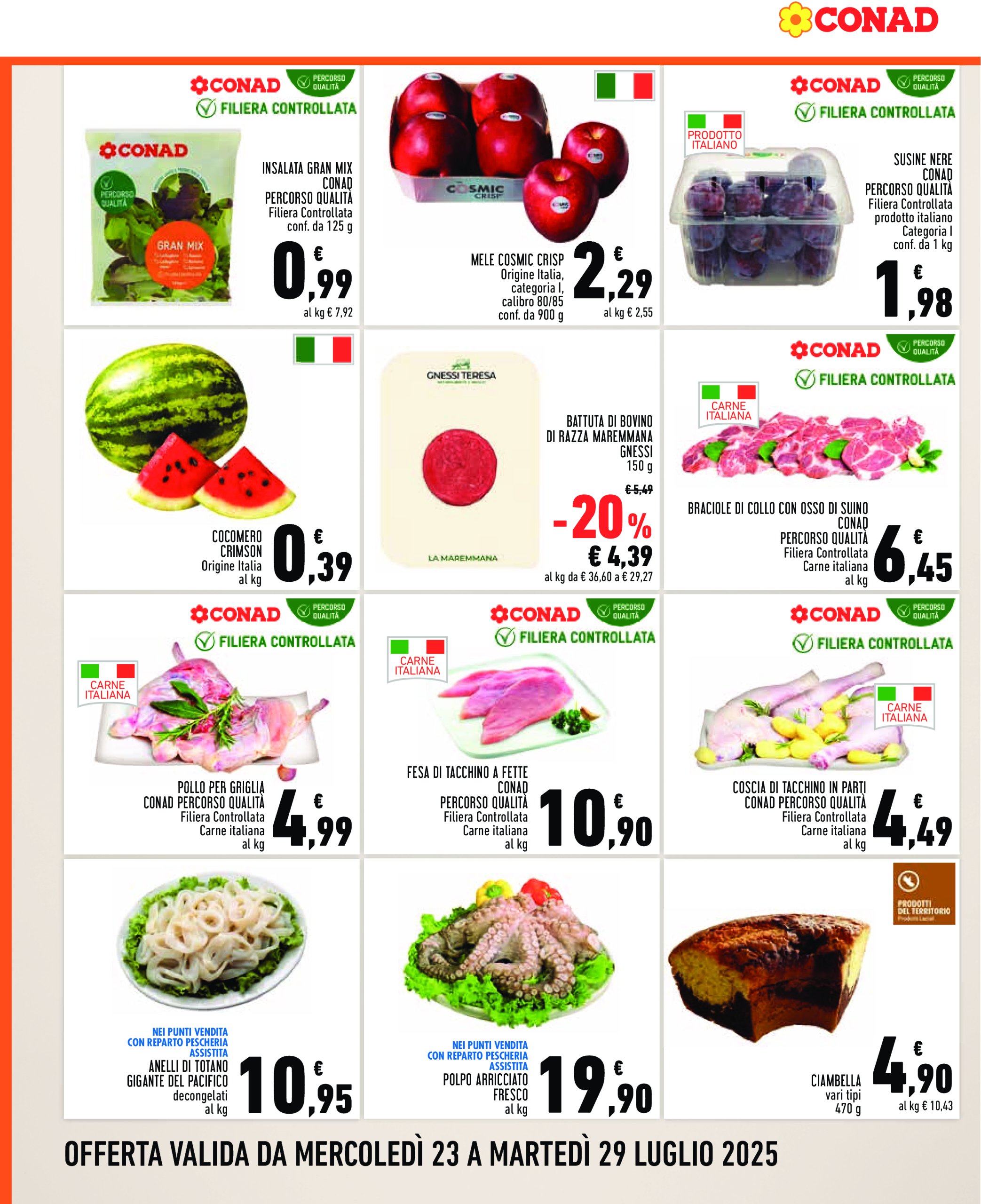 conad - Volantino Conad - Convenienza Piú valido dal 23/07 al 29/07 - page: 2