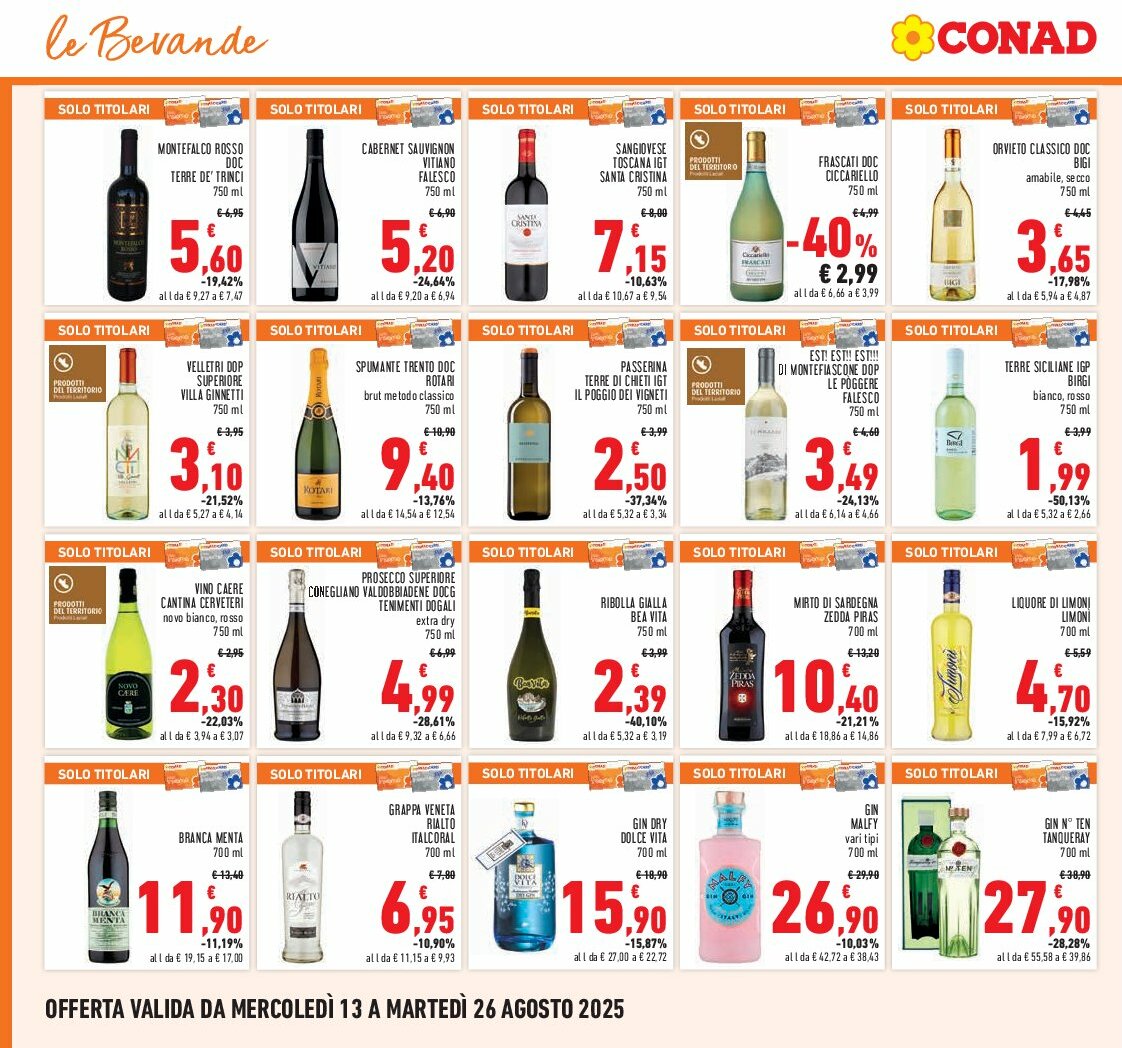 conad - Volantino Conad valido dal 13/08 al 26/08 - page: 18