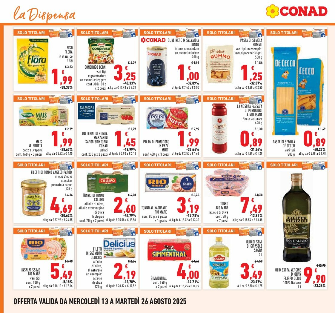 conad - Volantino Conad valido dal 13/08 al 26/08 - page: 12