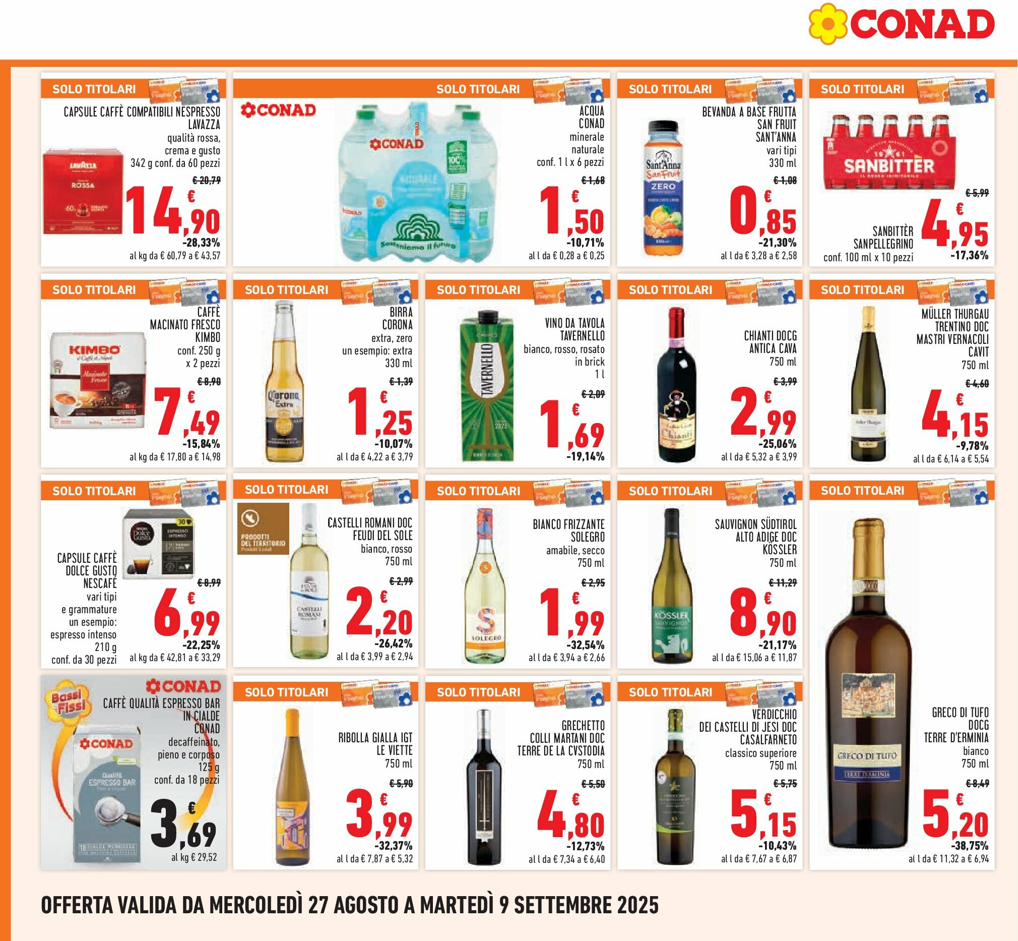 conad - Volantino Conad valido dal 27/08 al 09/09 - page: 18