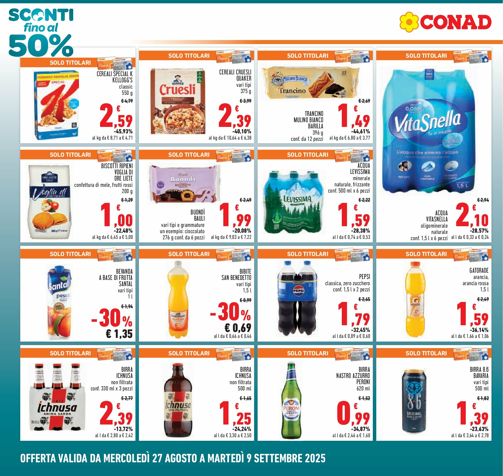 conad - Volantino Conad valido dal 27/08 al 09/09 - page: 4