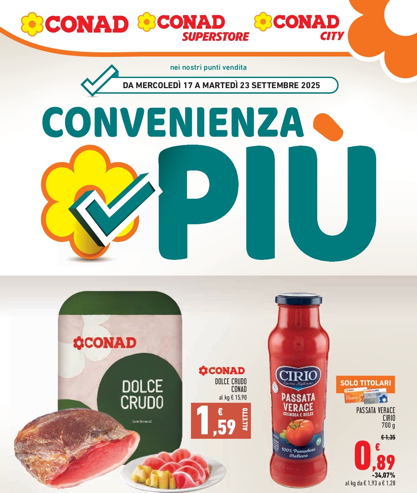 conad - Volantino Conad City - Convenienza Piú valido dal 17/09 al 23/09