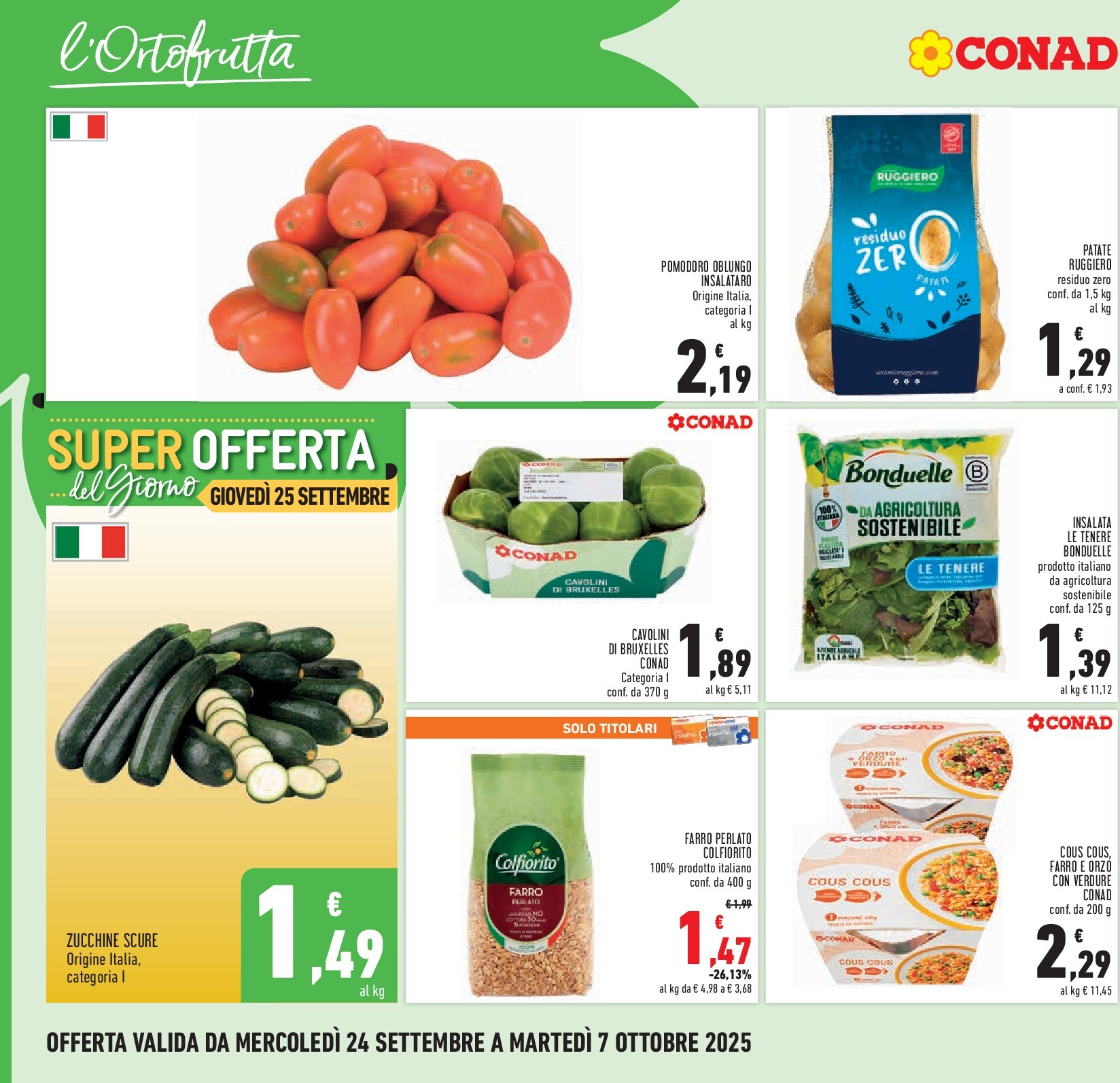 conad - Volantino Conad valido dal 24/09 al 07/10 - page: 4