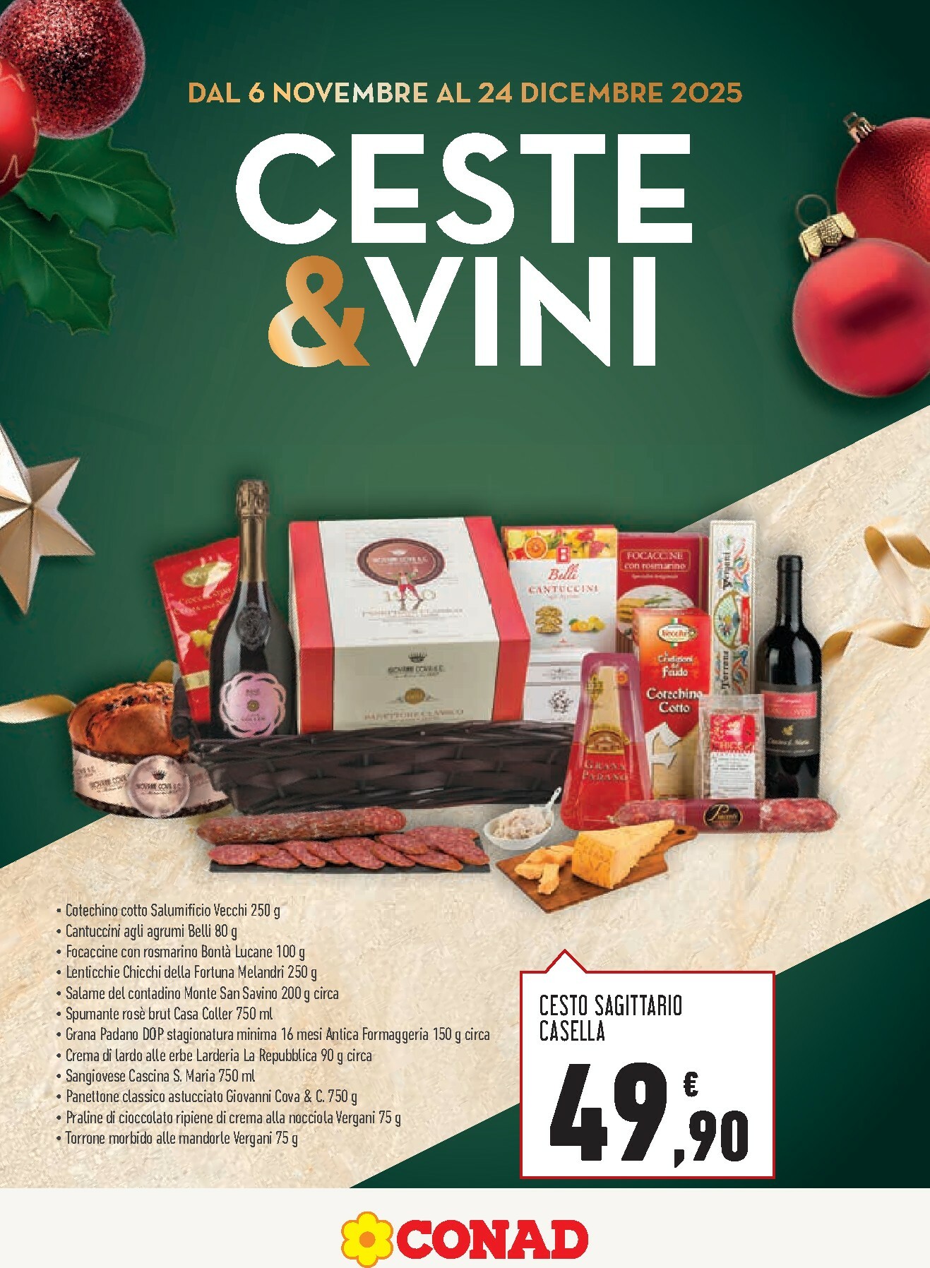conad - Volantino Conad - Cesti regalo valido dal 06/11 al 24/12