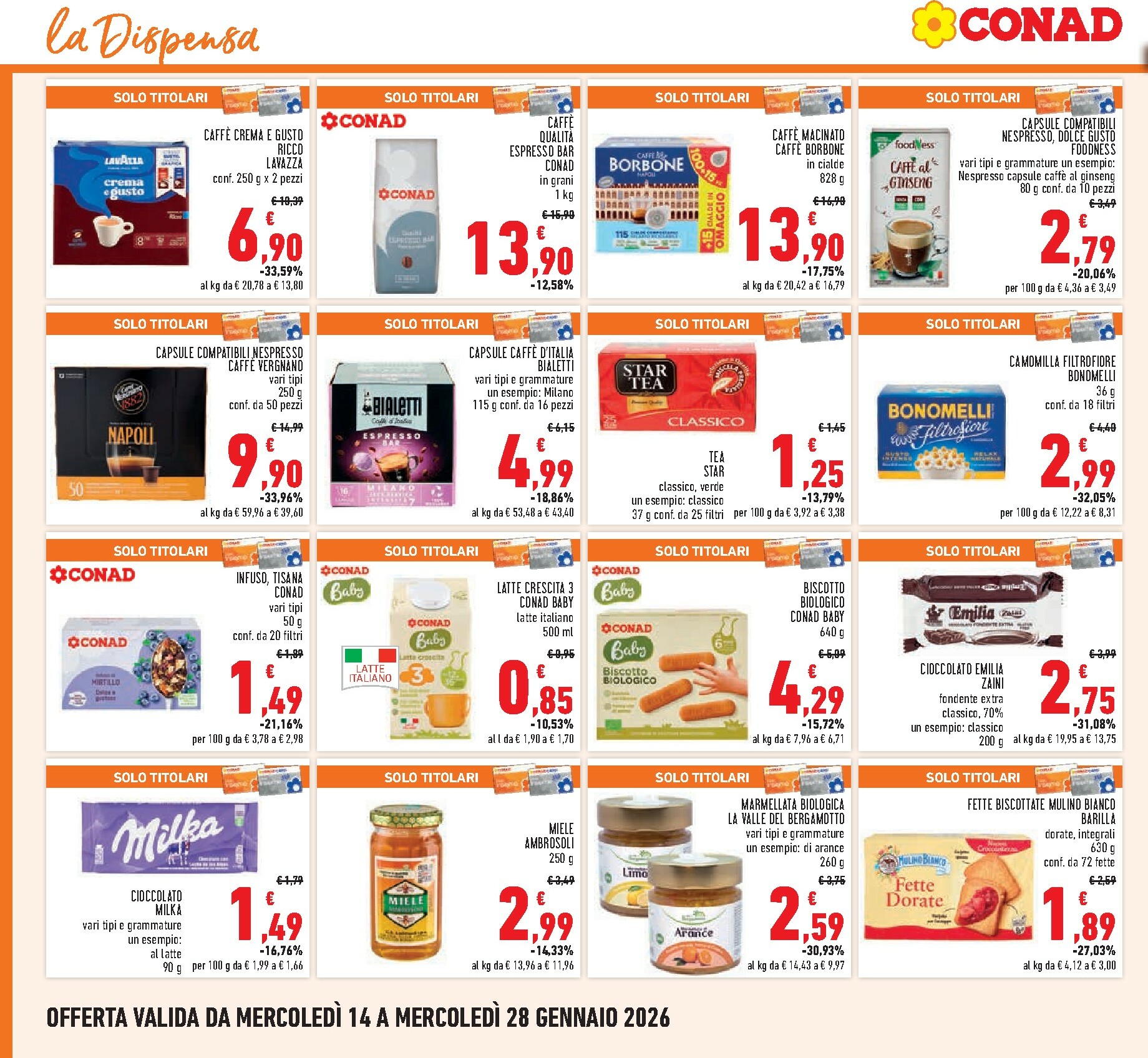 conad - Volantino Conad valido dal 14/01 al 28/01 - page: 16