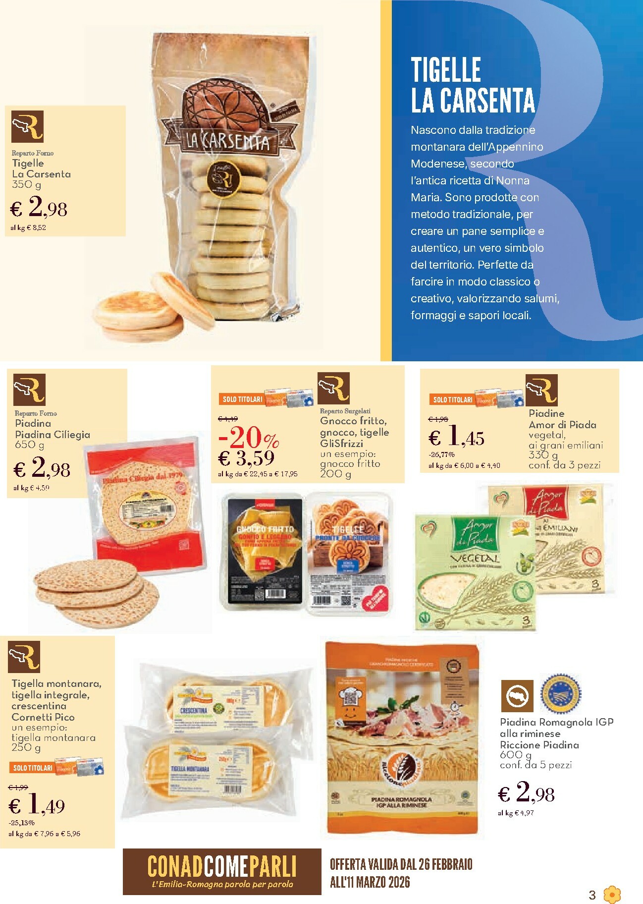 conad - Volantino Conad - Balóta valido dal 26/02/2026 al 11/03/2026 - page: 3