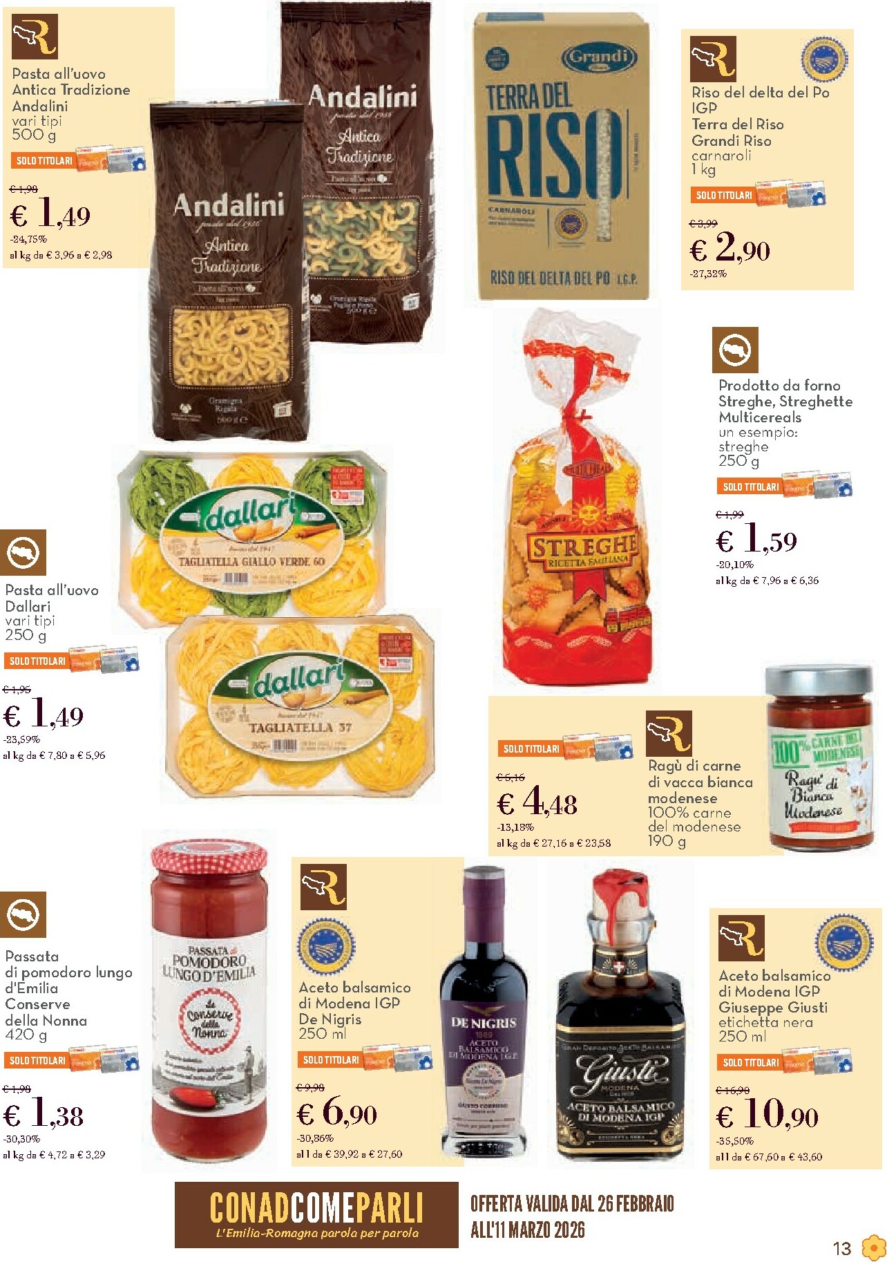 conad - Volantino Conad - Balóta valido dal 26/02/2026 al 11/03/2026 - page: 13
