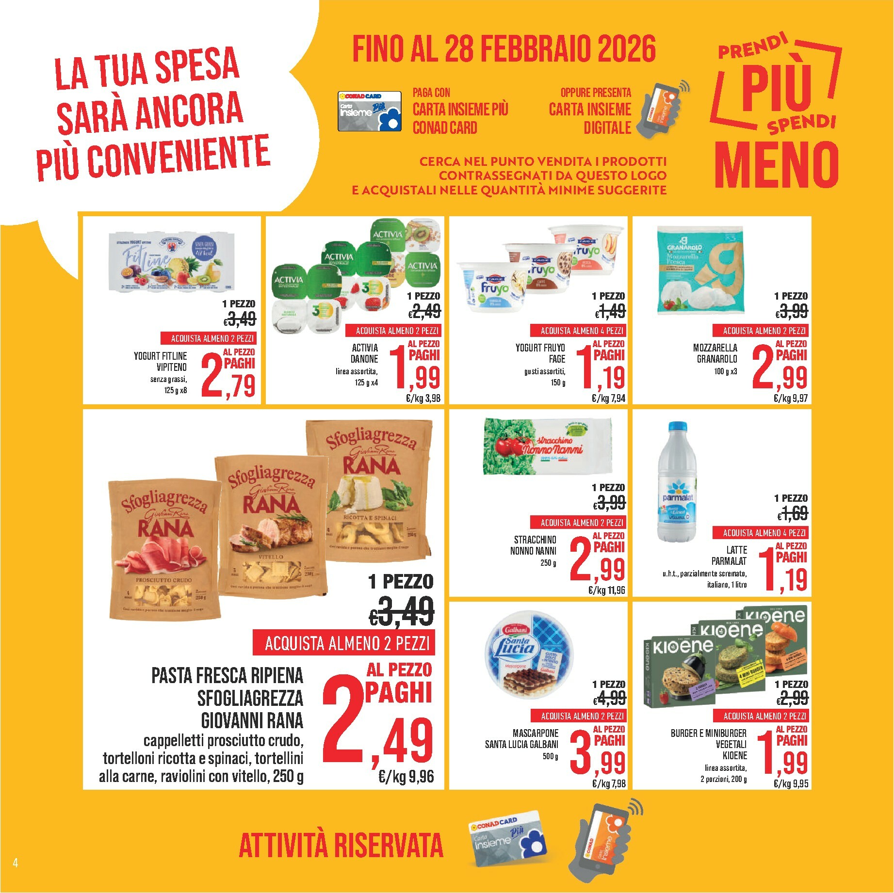 conad - Volantino Conad - Spesa Facile valido dal 17/02/2026 al 28/02/2026 - page: 4