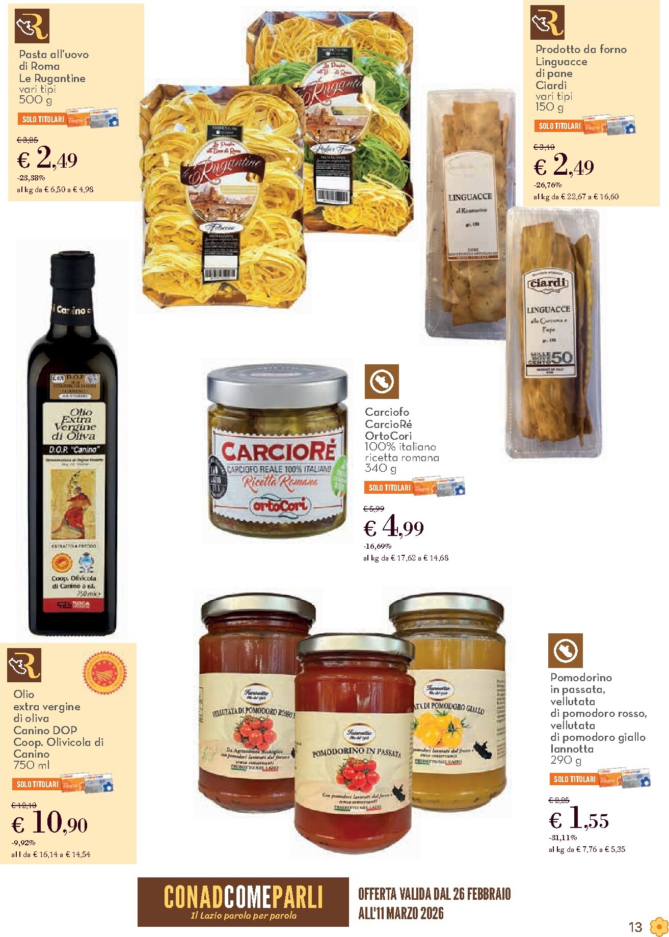 conad - Volantino Conad - Caciara valido dal 26/02/2026 al 11/03/2026 - page: 13