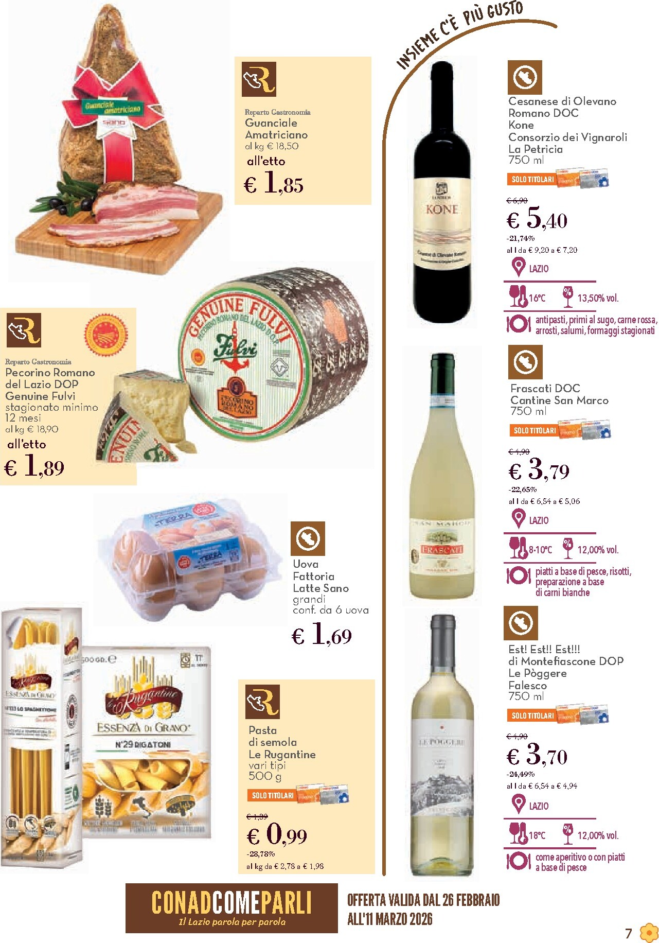 conad - Volantino Conad - Caciara valido dal 26/02/2026 al 11/03/2026 - page: 7
