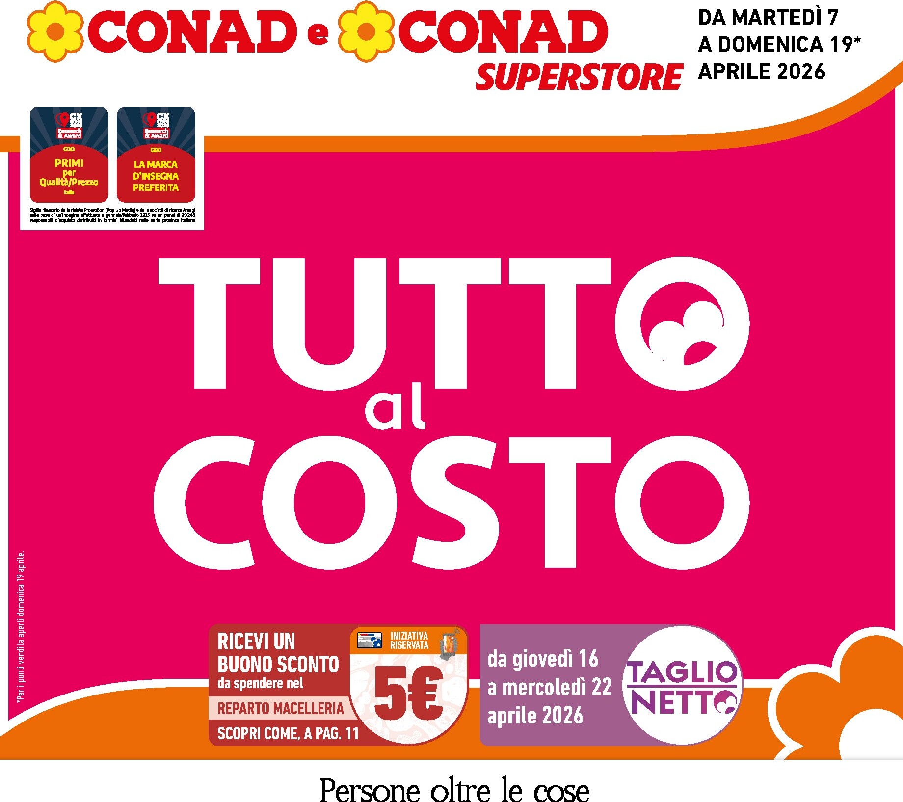 conad - Volantino attuale di Conad valido dal martedì 07/04/2026 al domenica 19/04/2026
