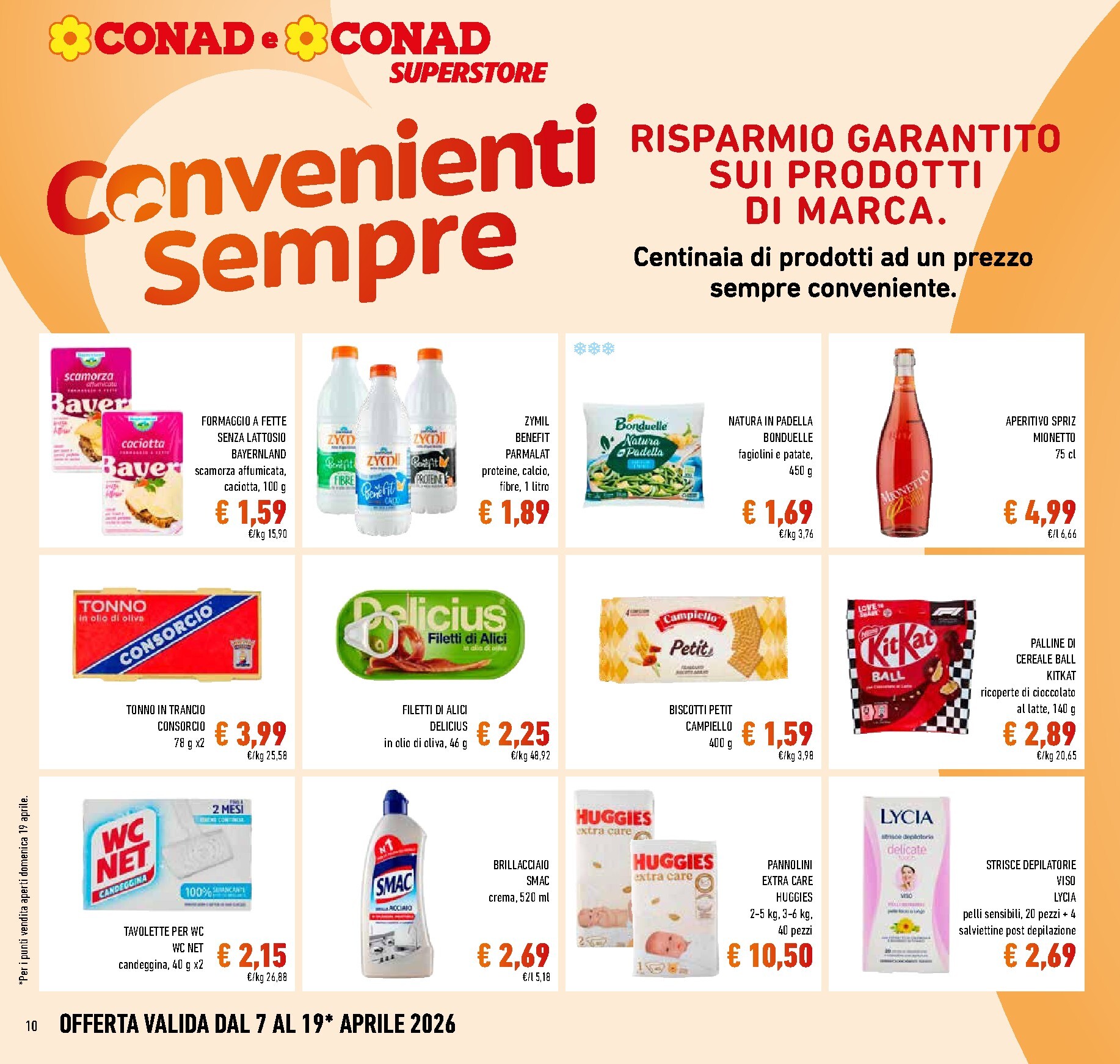 conad - Volantino attuale di Conad valido dal martedì 07/04/2026 al domenica 19/04/2026 - page: 10