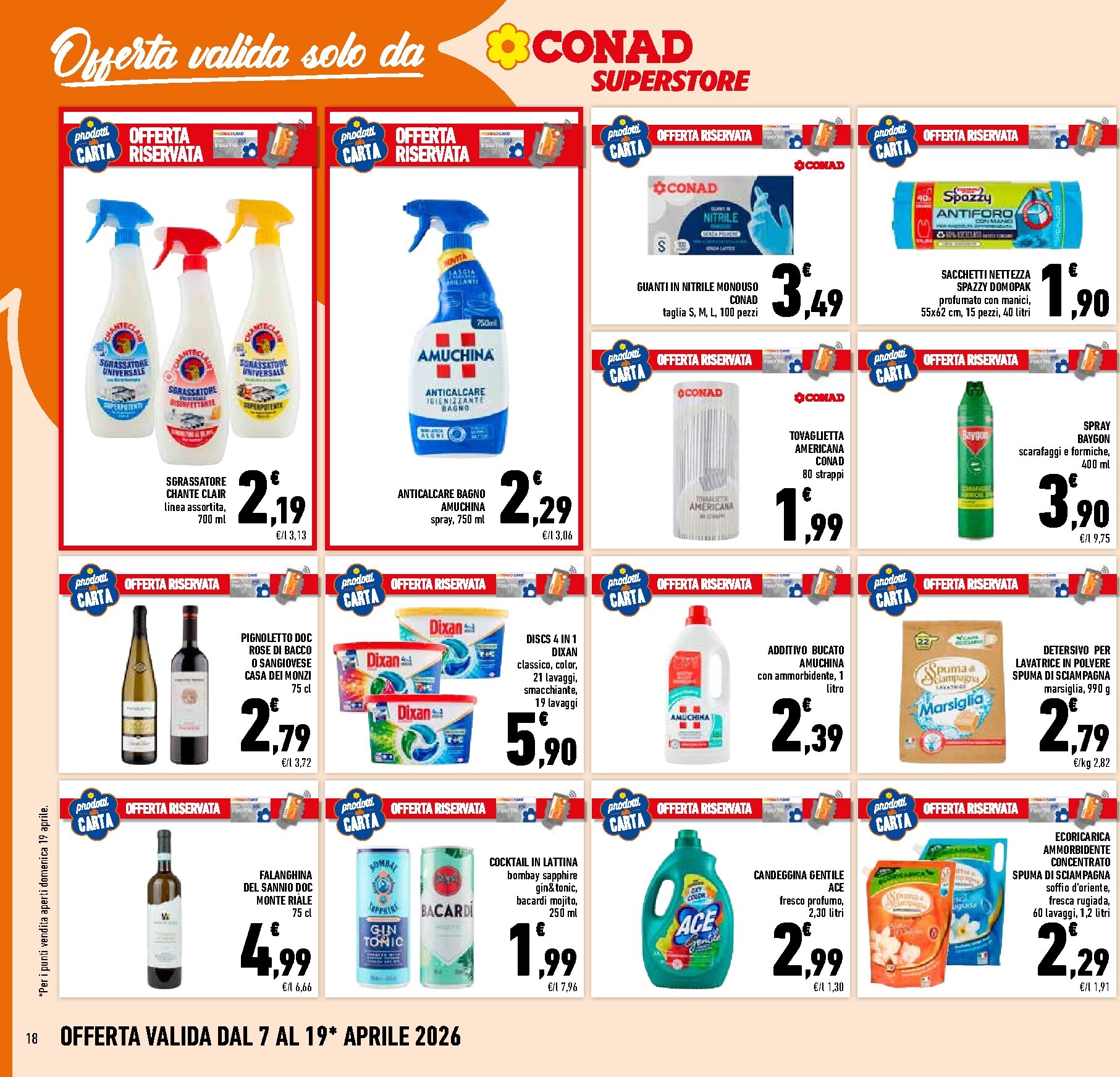 conad - Volantino attuale di Conad valido dal martedì 07/04/2026 al domenica 19/04/2026 - page: 18