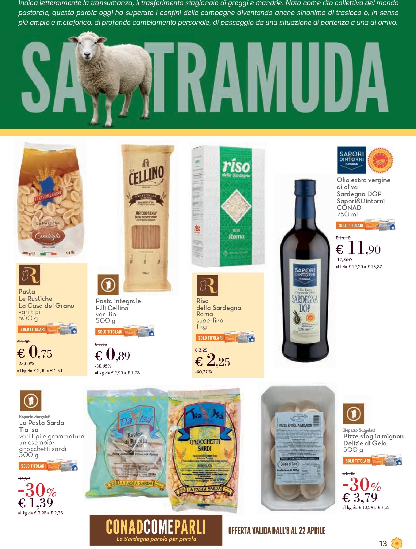 conad - Volantino attuale di Conad - Sa Coja valido dal mercoledì 08/04/2026 al mercoledì 22/04/2026 - page: 13