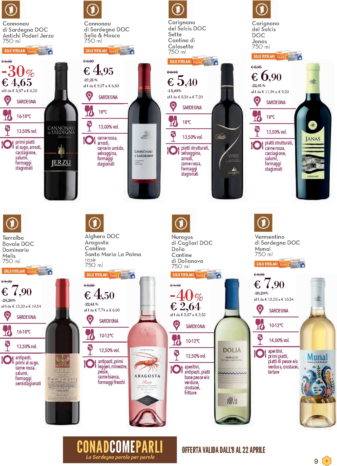 conad - Volantino attuale di Conad - Sa Coja valido dal mercoledì 08/04/2026 al mercoledì 22/04/2026 - page: 9