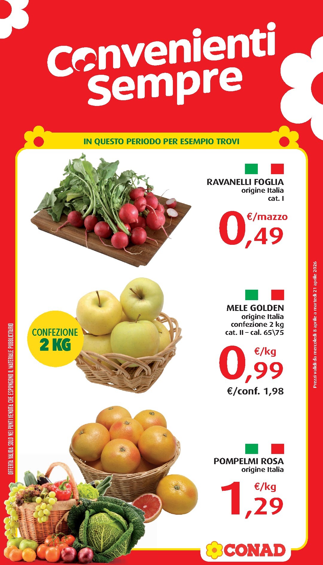 conad - Volantino attuale di Conad - Convenienti Sempre valido dal mercoledì 08/04/2026 al martedì 21/04/2026 - page: 3