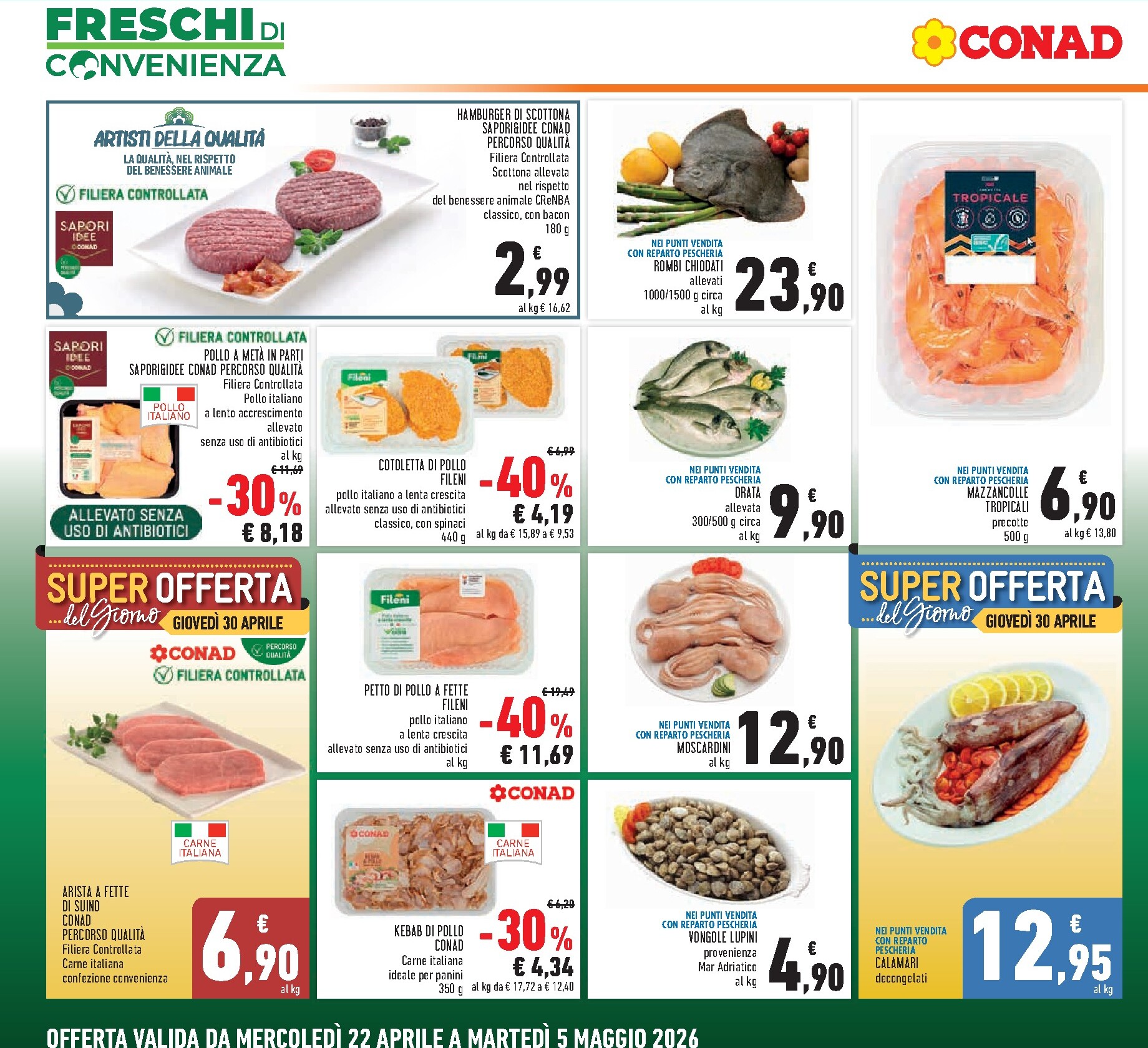 conad - Volantino Conad per la prossima settimana dal mercoledì 22/04/2026 al martedì 05/05/2026 - page: 4