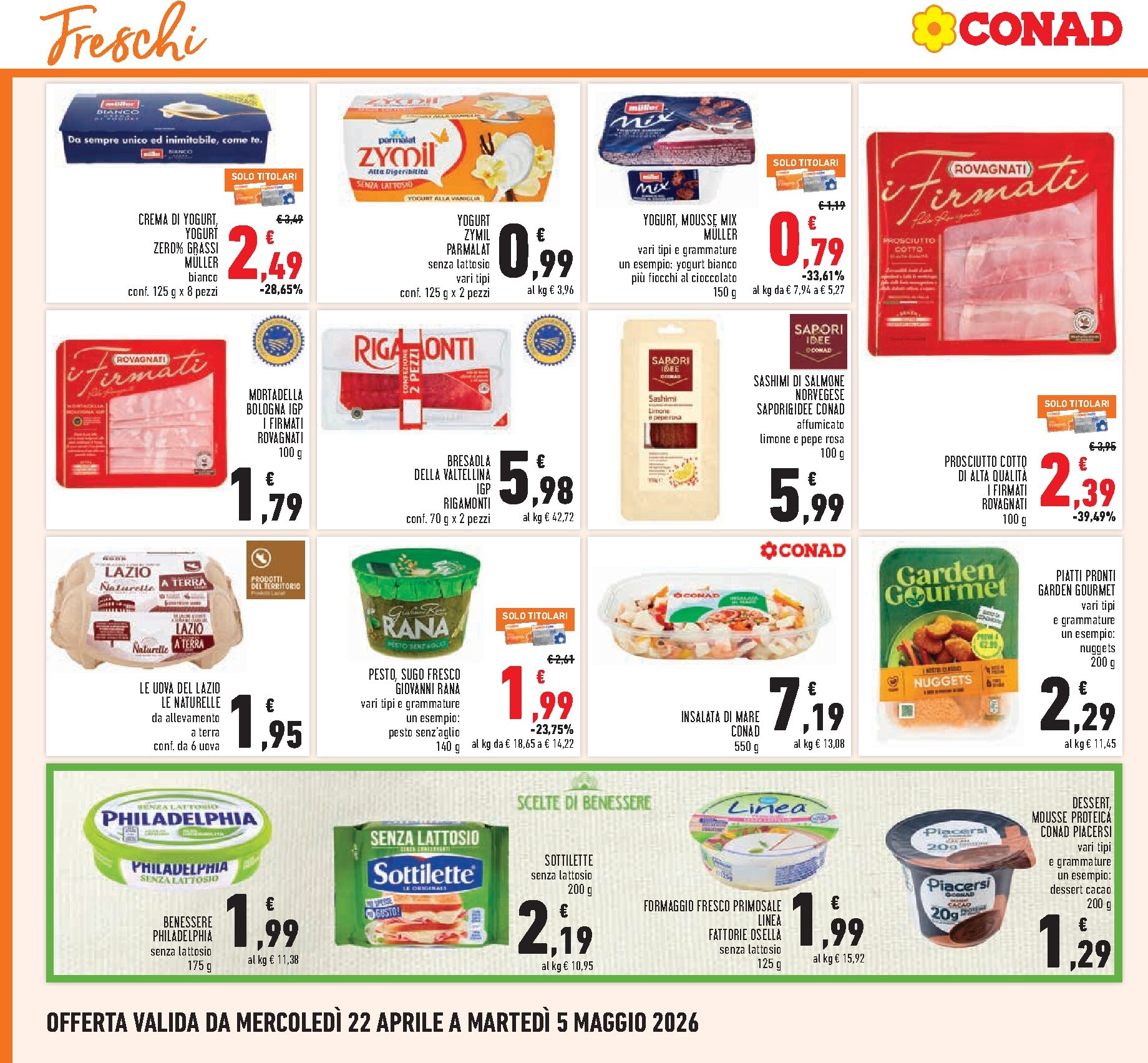 conad - Volantino Conad per la prossima settimana dal mercoledì 22/04/2026 al martedì 05/05/2026 - page: 10