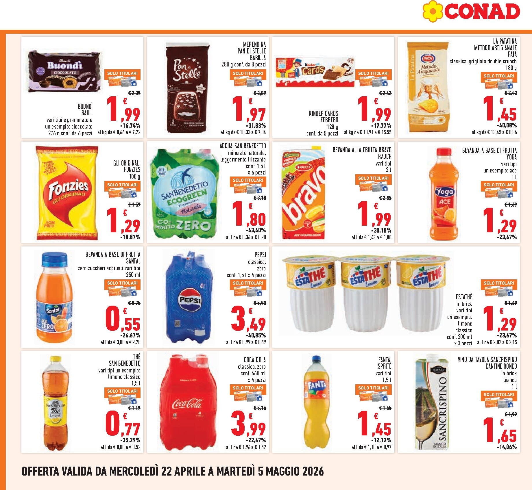 conad - Volantino Conad per la prossima settimana dal mercoledì 22/04/2026 al martedì 05/05/2026 - page: 20