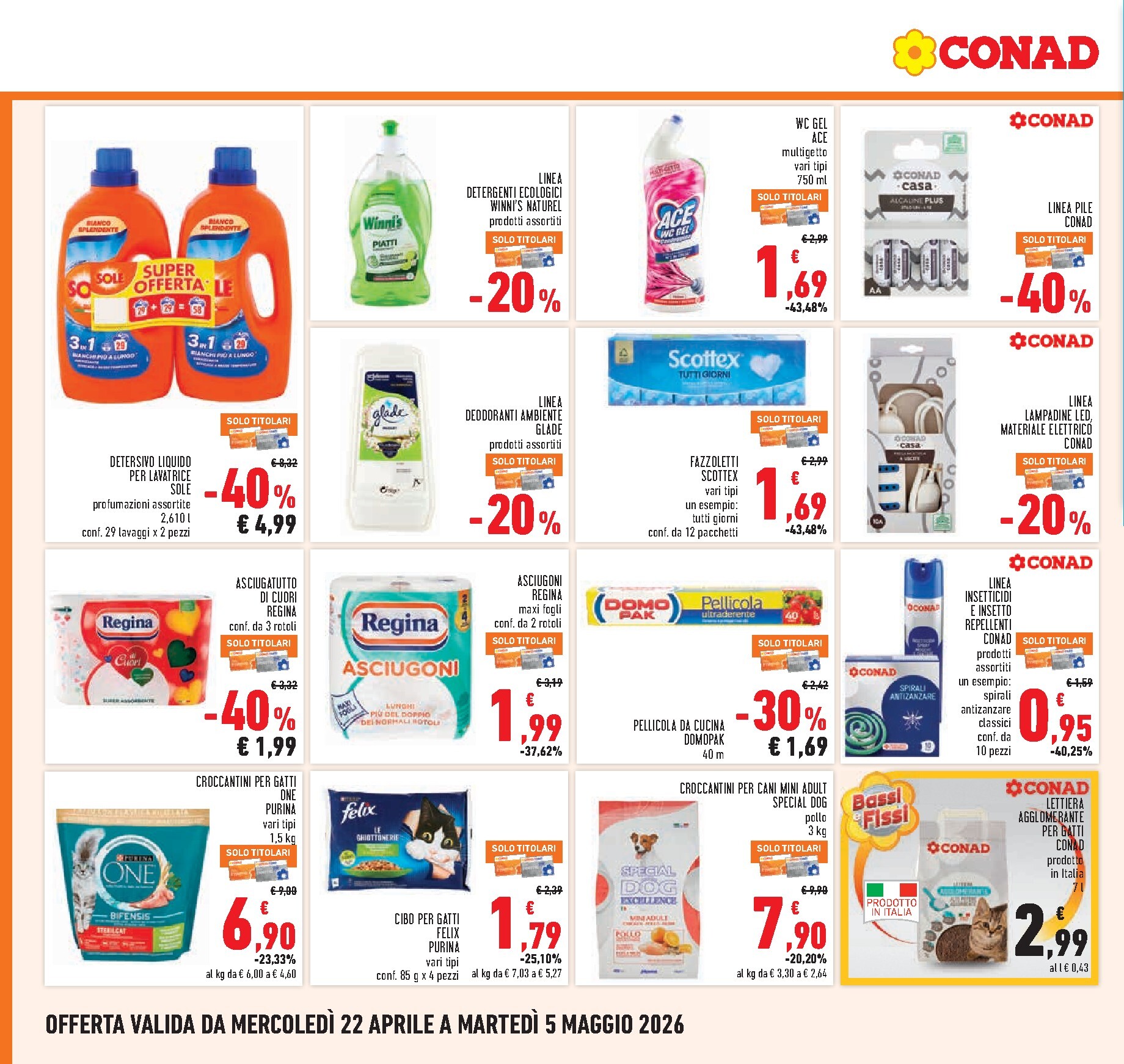 conad - Volantino Conad per la prossima settimana dal mercoledì 22/04/2026 al martedì 05/05/2026 - page: 24