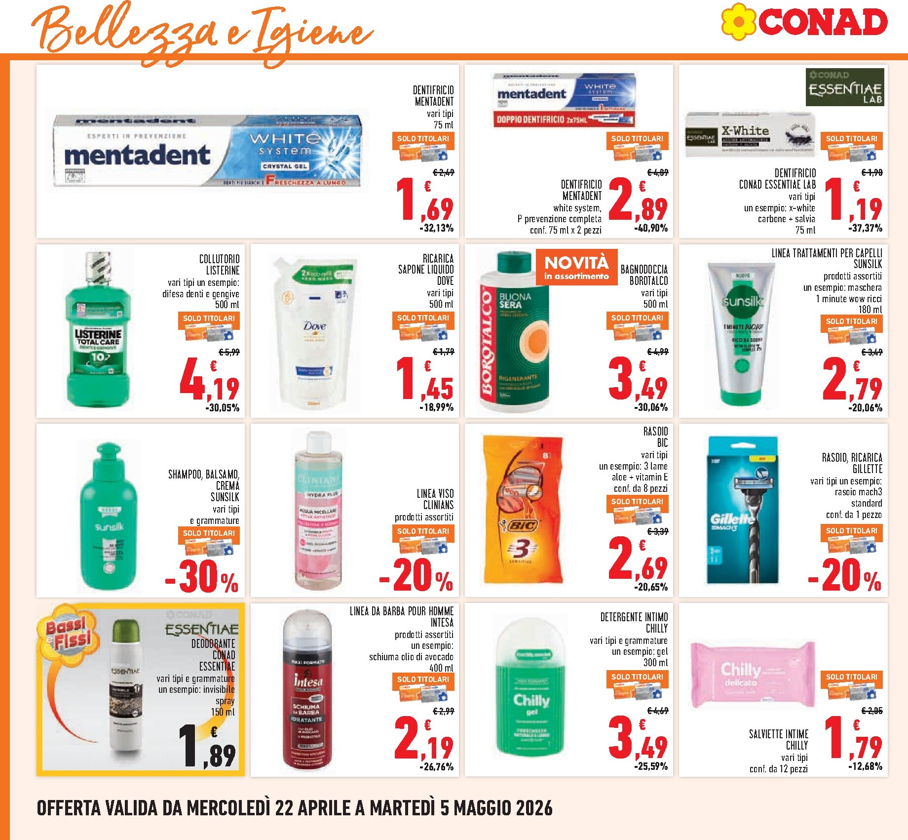 conad - Volantino Conad per la prossima settimana dal mercoledì 22/04/2026 al martedì 05/05/2026 - page: 22