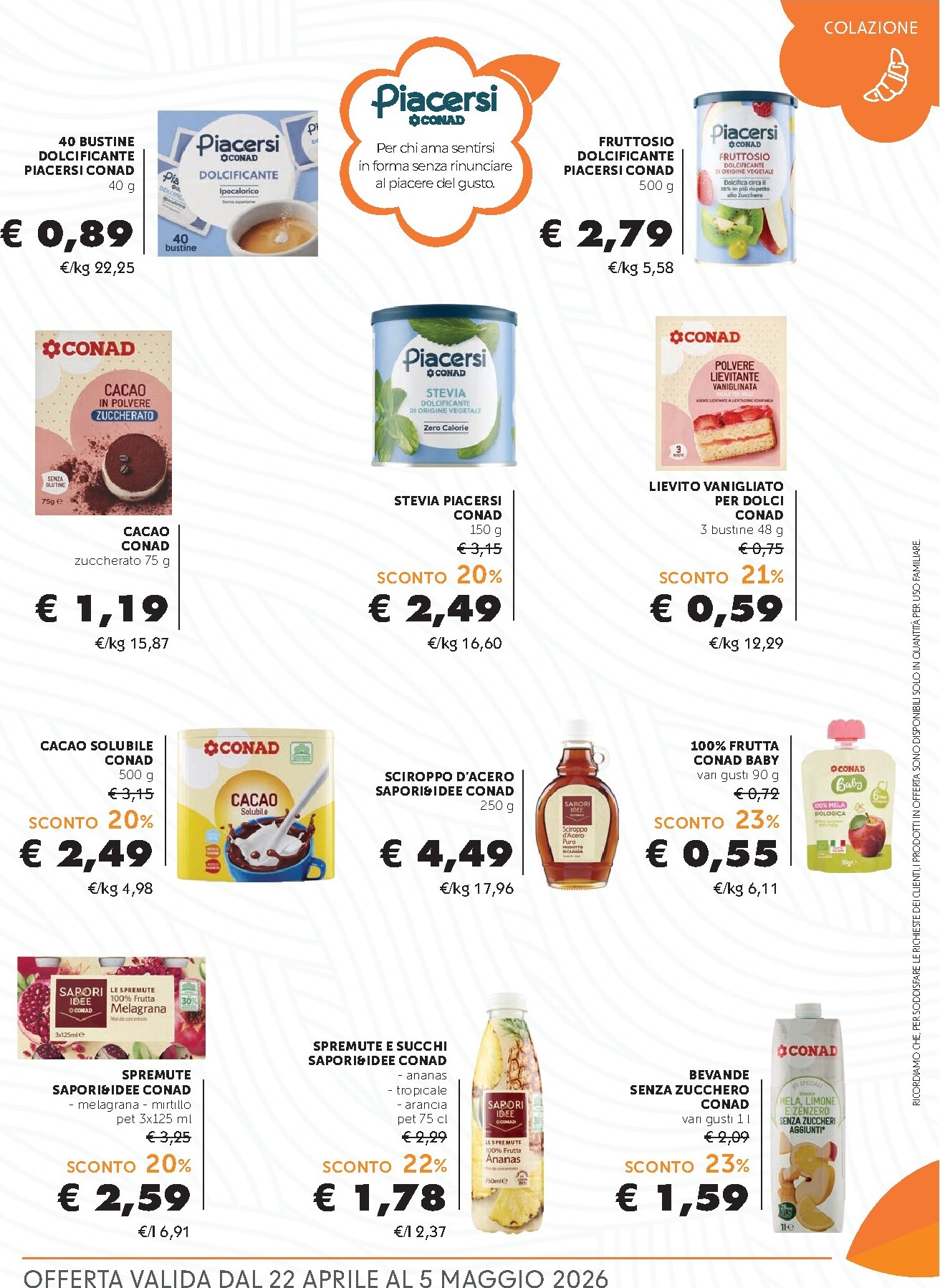 conad - Volantino futuro Conad - La Qualità è Nella Nostra Natura valido dal mercoledì 22/04/2026 al martedì 05/05/2026 - page: 5