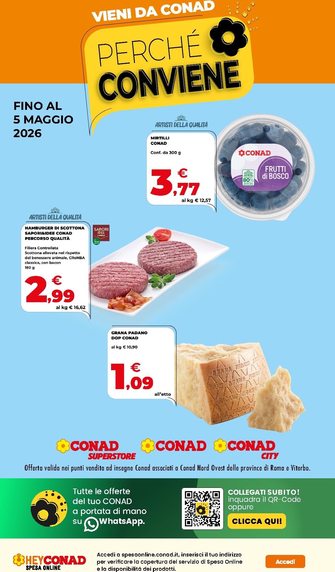 conad - Volantino attuale di Conad - Perché Conviene valido dal venerdì 24/04/2026 al martedì 05/05/2026 - page: 1