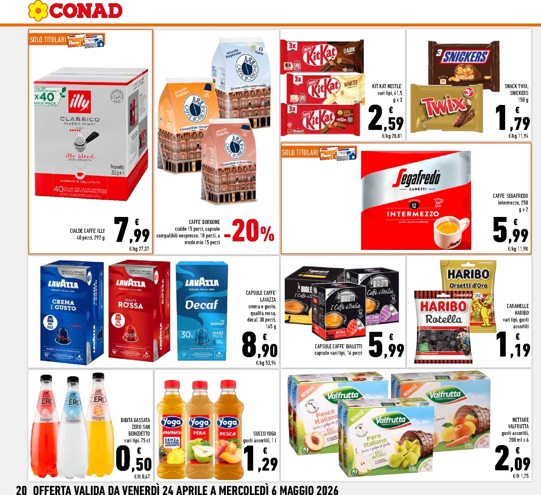 conad - Volantino attuale di Conad - Abruzzo, Molise, Marche valido dal venerdì 24/04/2026 al mercoledì 06/05/2026 - page: 20