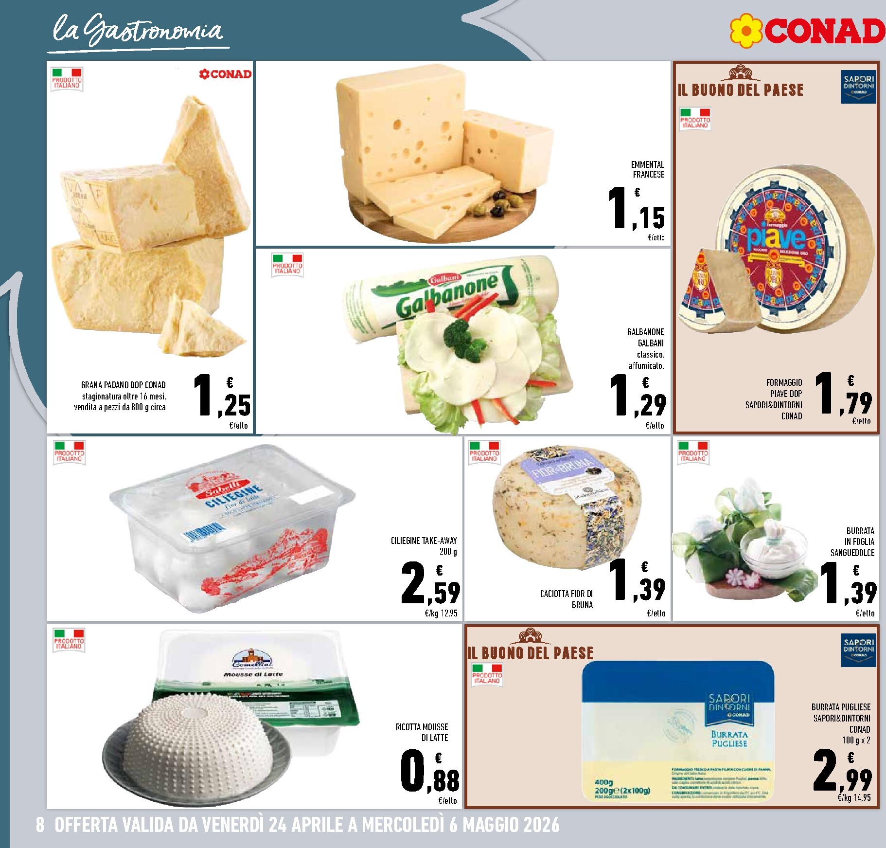 conad - Volantino attuale di Conad - Abruzzo, Molise, Marche valido dal venerdì 24/04/2026 al mercoledì 06/05/2026 - page: 8