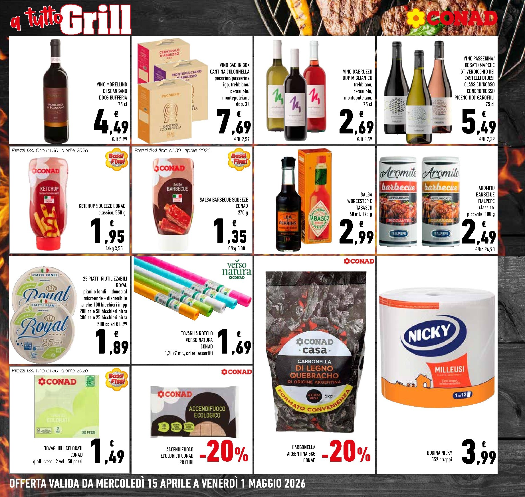 conad - Volantino attuale di Conad - Grill valido dal mercoledì 15/04/2026 al venerdì 01/05/2026 - page: 4