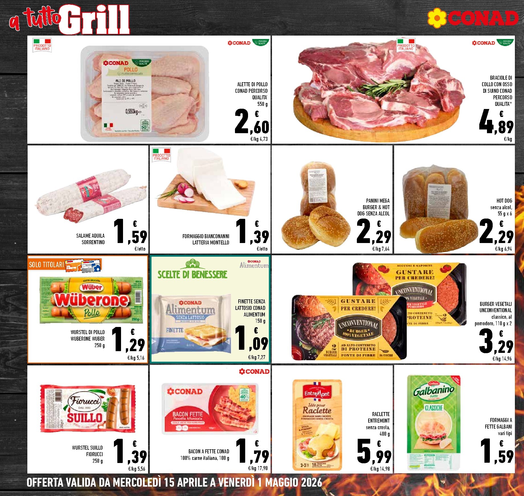 conad - Volantino attuale di Conad - Grill valido dal mercoledì 15/04/2026 al venerdì 01/05/2026 - page: 3