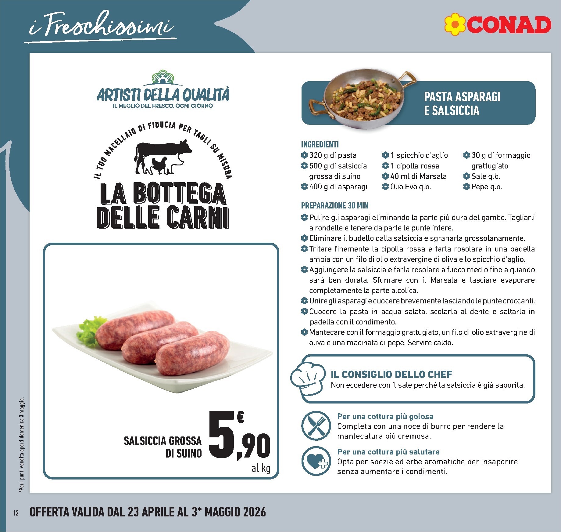 conad - Volantino attuale di Conad valido dal giovedì 23/04/2026 al domenica 03/05/2026 - page: 12