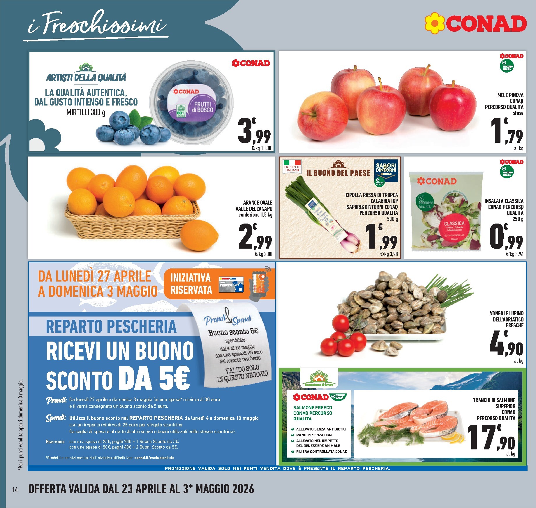 conad - Volantino attuale di Conad valido dal giovedì 23/04/2026 al domenica 03/05/2026 - page: 14