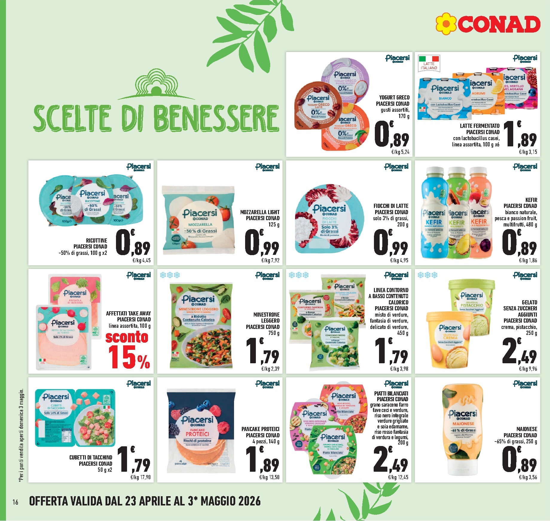 conad - Volantino attuale di Conad valido dal giovedì 23/04/2026 al domenica 03/05/2026 - page: 16