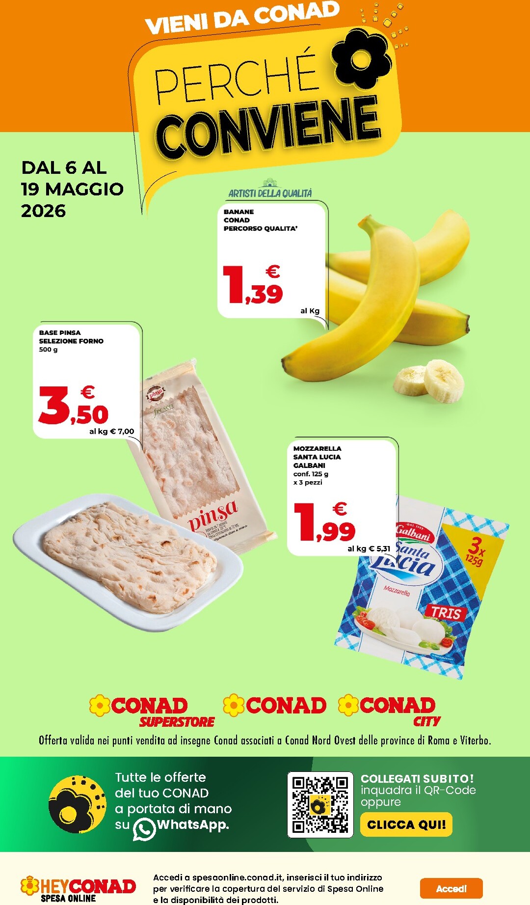 conad - Volantino attuale di Conad - Perché Conviene valido dal mercoledì 06/05/2026 al martedì 19/05/2026 - page: 1