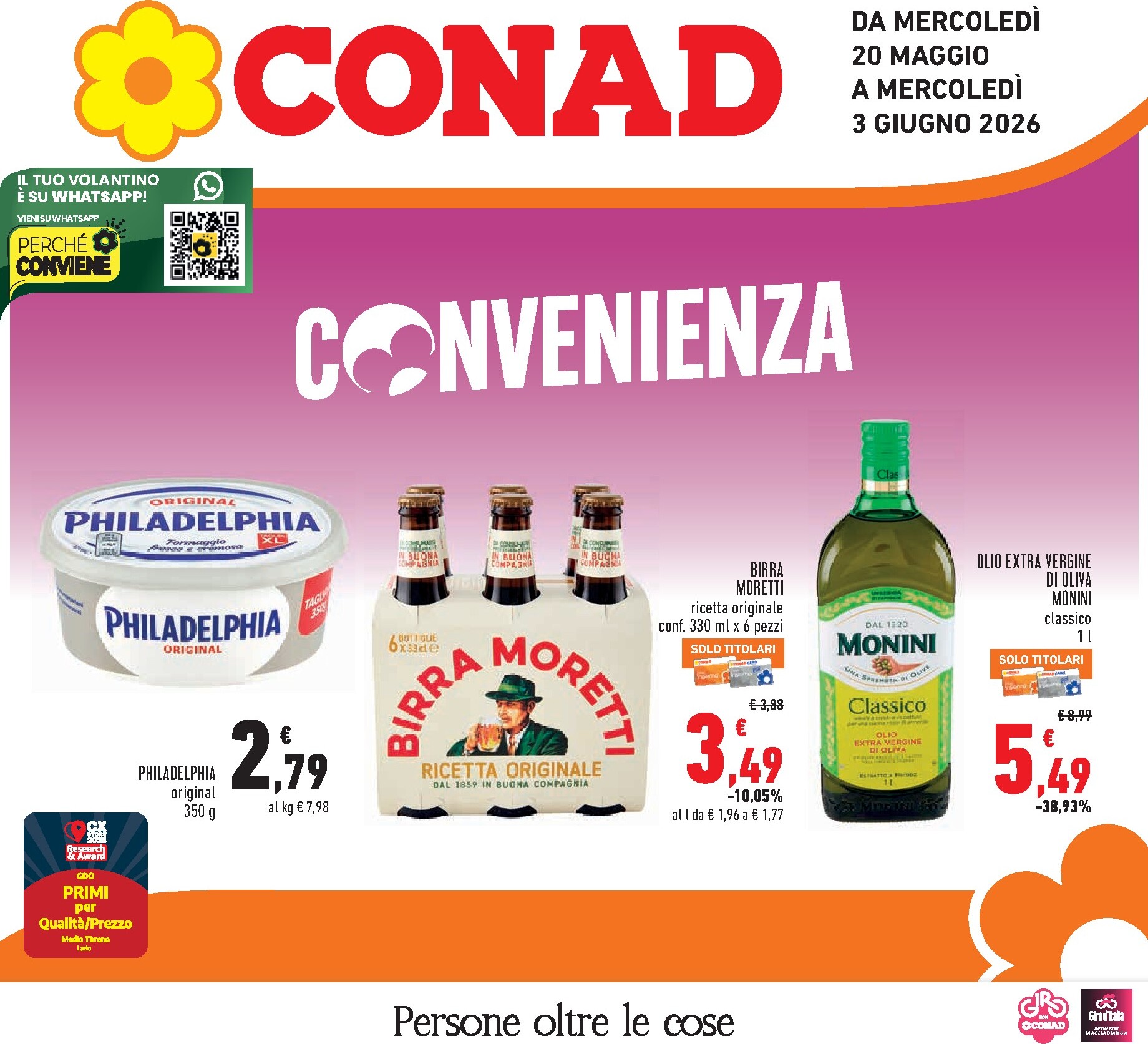 conad - Volantino Conad per la prossima settimana dal mercoledì 20/05/2026 al mercoledì 03/06/2026