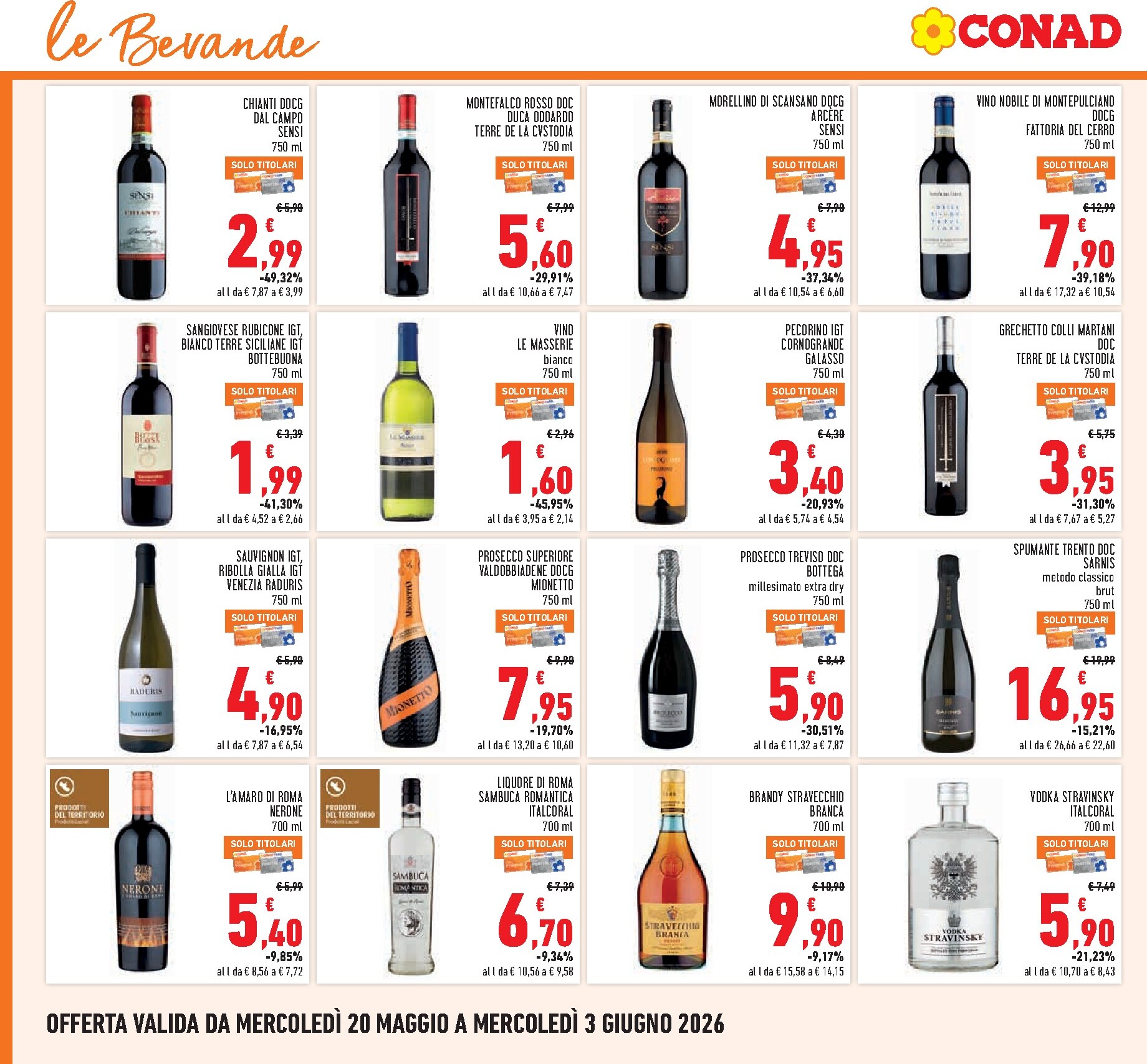 conad - Volantino Conad per la prossima settimana dal mercoledì 20/05/2026 al mercoledì 03/06/2026 - page: 20