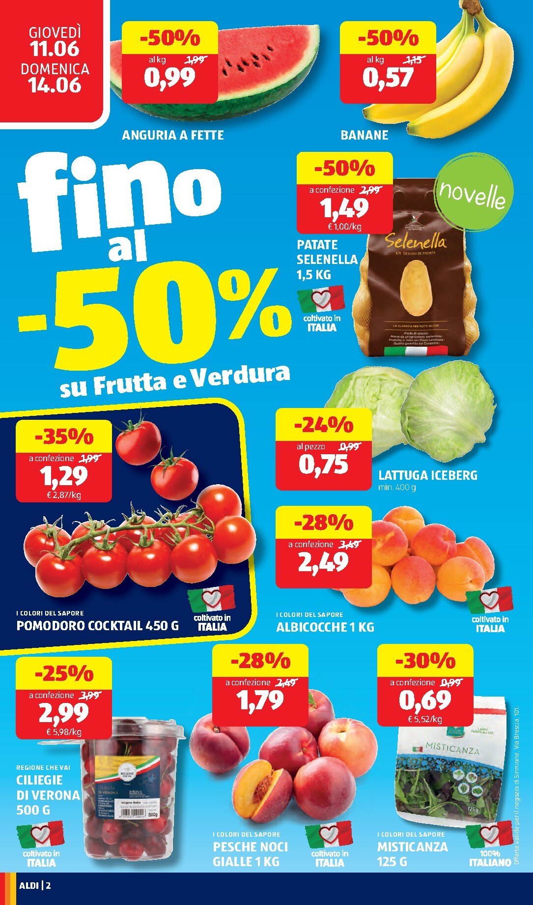aldi - Volantino ALDI - Nuova apertura di Sirmione per la prossima settimana dal giovedì 11/06/2026 al domenica 14/06/2026 - page: 2
