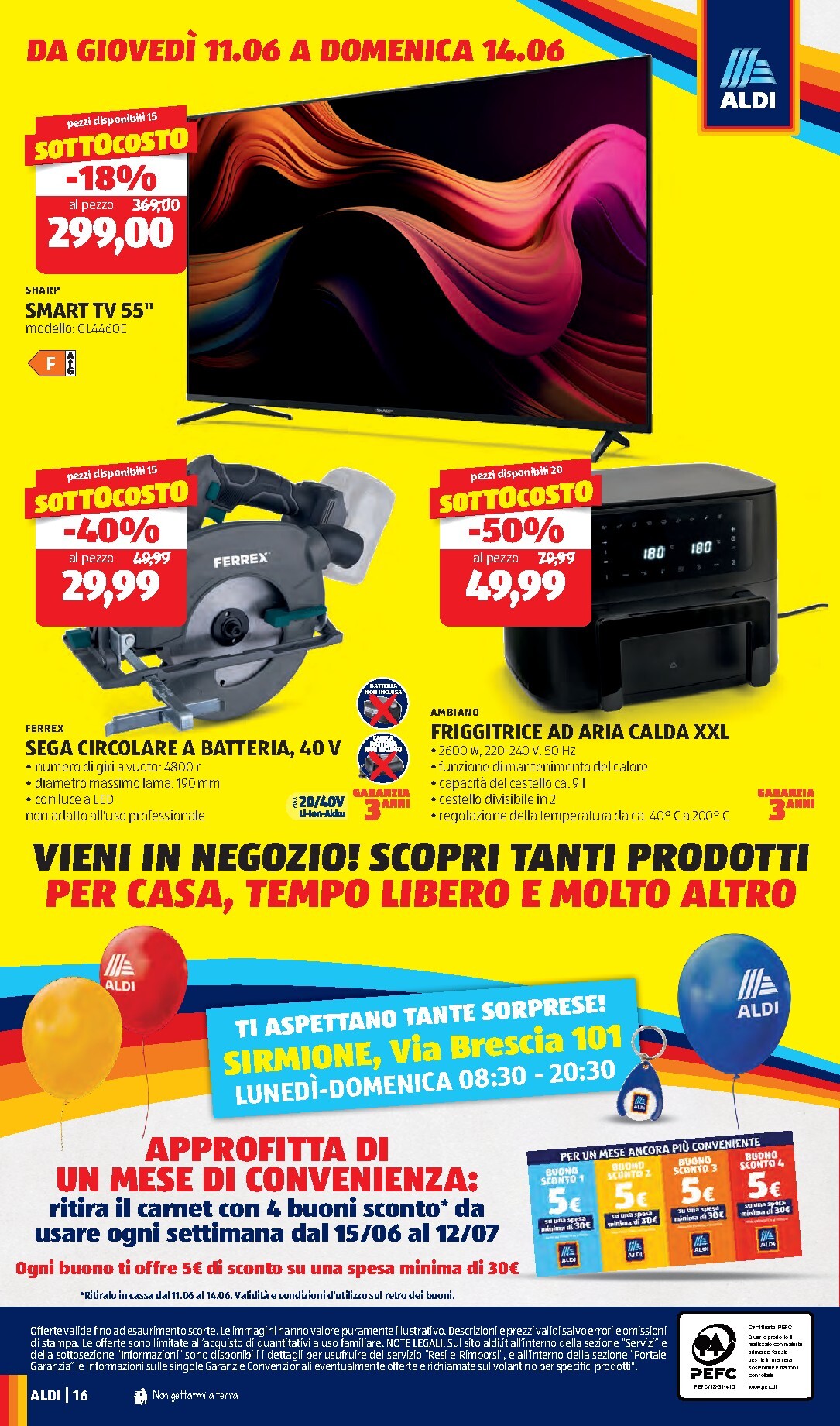 aldi - Volantino ALDI - Nuova apertura di Sirmione per la prossima settimana dal giovedì 11/06/2026 al domenica 14/06/2026 - page: 16