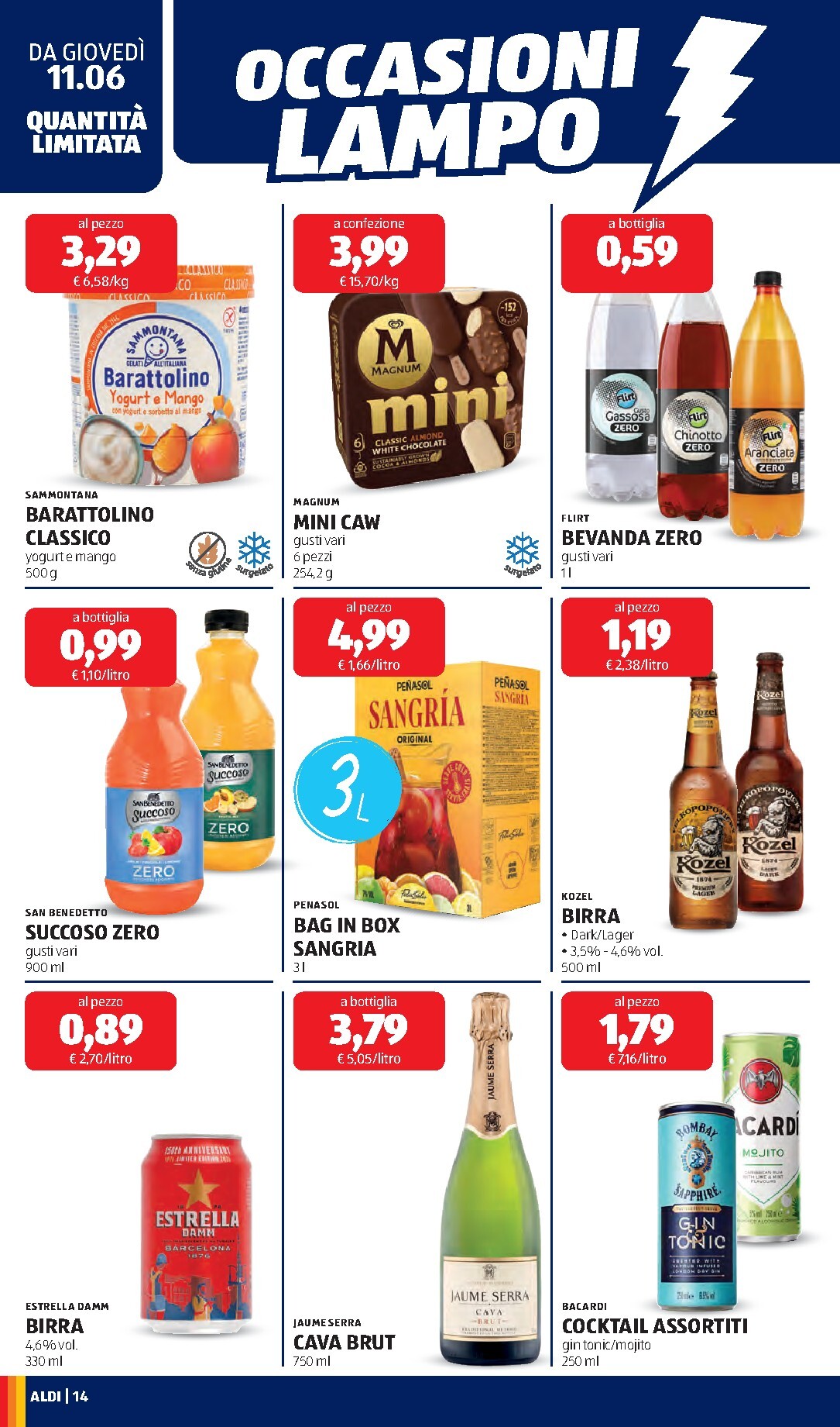 aldi - Volantino ALDI - Nuova apertura di Sirmione per la prossima settimana dal giovedì 11/06/2026 al domenica 14/06/2026 - page: 14