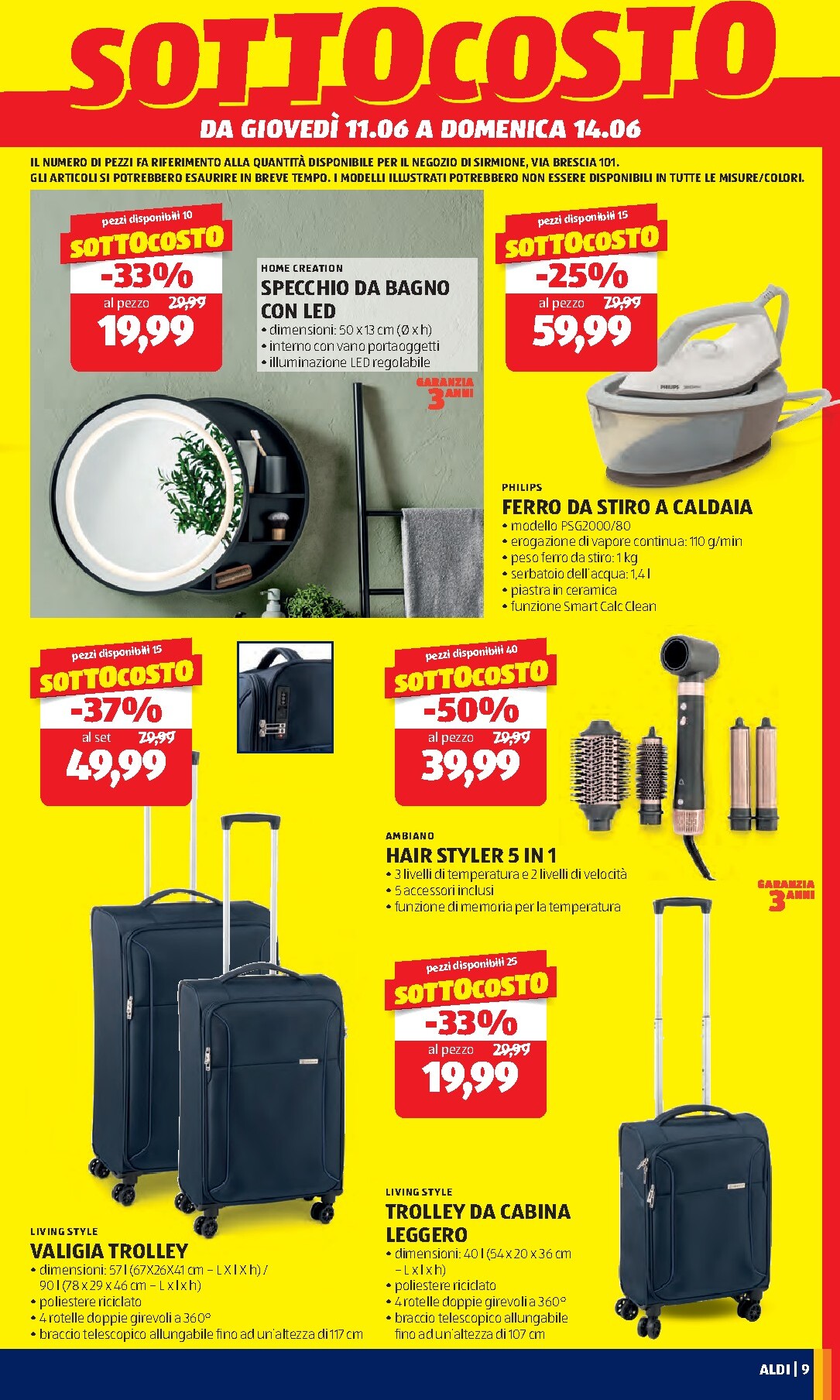 aldi - Volantino ALDI - Nuova apertura di Sirmione per la prossima settimana dal giovedì 11/06/2026 al domenica 14/06/2026 - page: 9