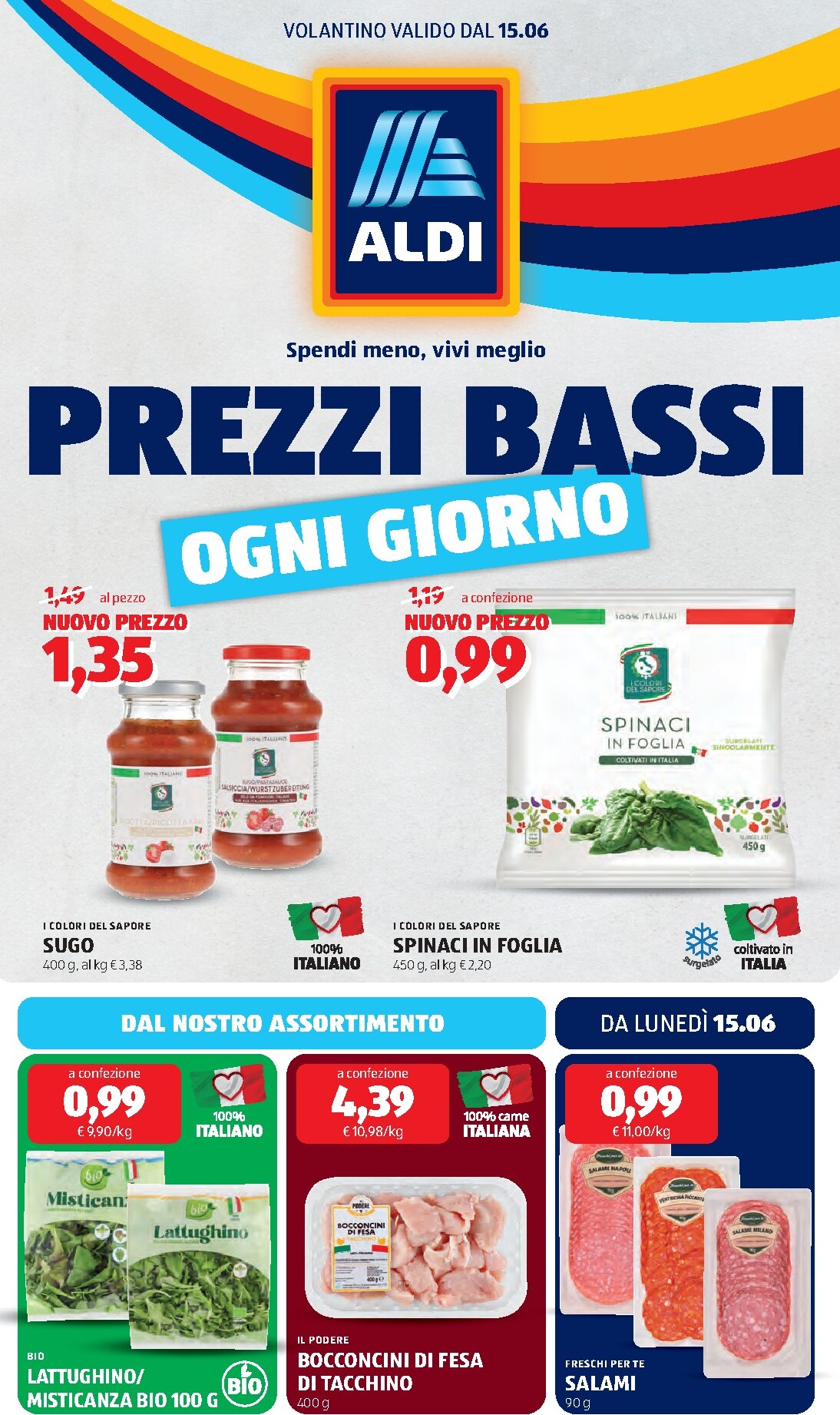 aldi - Volantino ALDI per la prossima settimana dal lunedì 15/06/2026 al domenica 21/06/2026 - page: 1