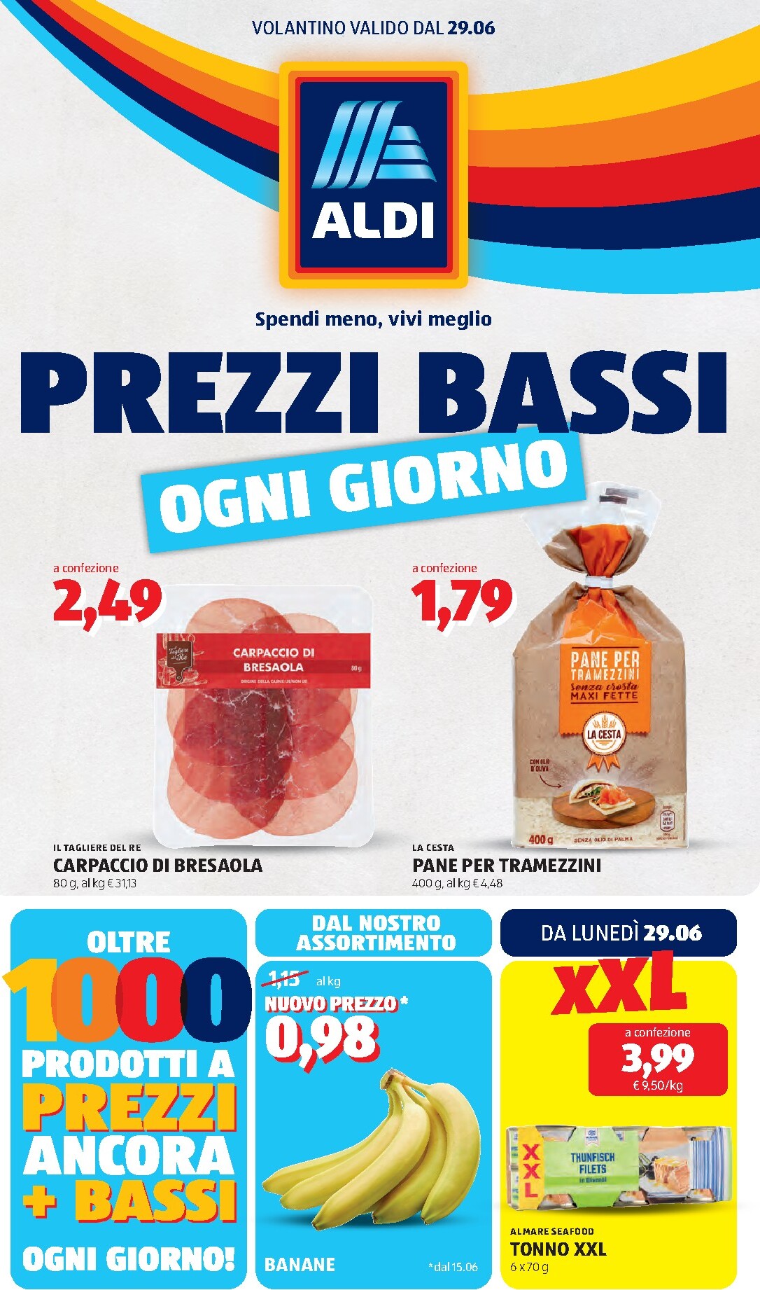 aldi - Volantino ALDI per la prossima settimana dal lunedì 29/06/2026 al domenica 05/07/2026 - page: 1
